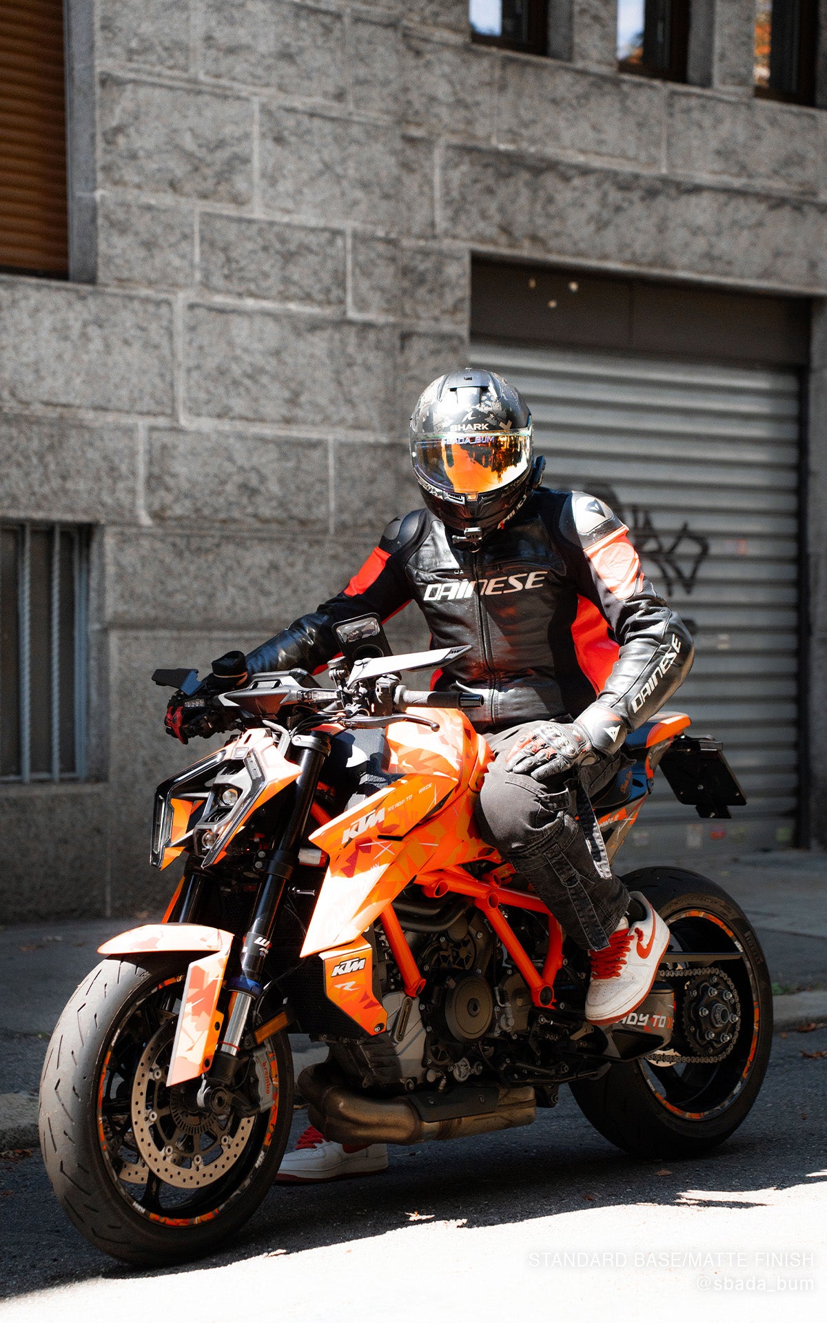 KTM 1390 Super Duke R/Evo GRAPHICS - "Flake" (Orange/Black) - MotoProWorks