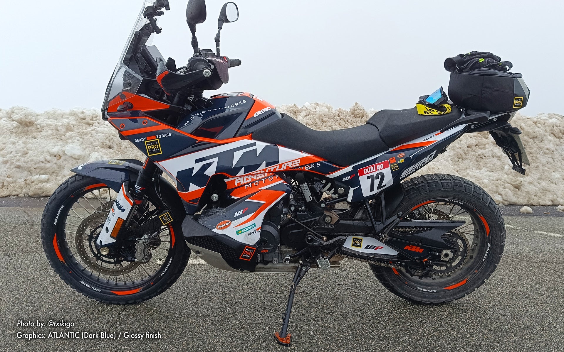 KTM 790/890 Adventure R/S 2023 GRAPHICS - "Atlantic" (Dark Blue) - MotoProWorks