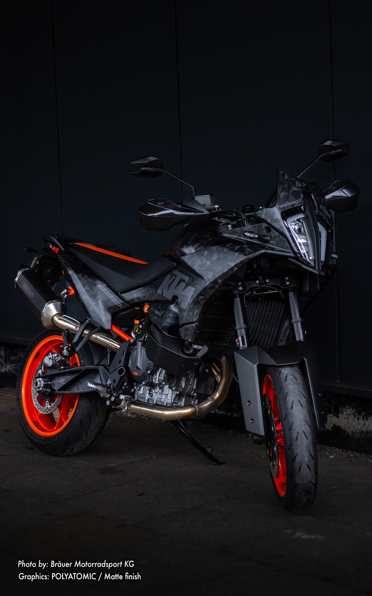 KTM 890 SMT GRAPHICS - "Polyatomic" (Stealth) - MotoProWorks