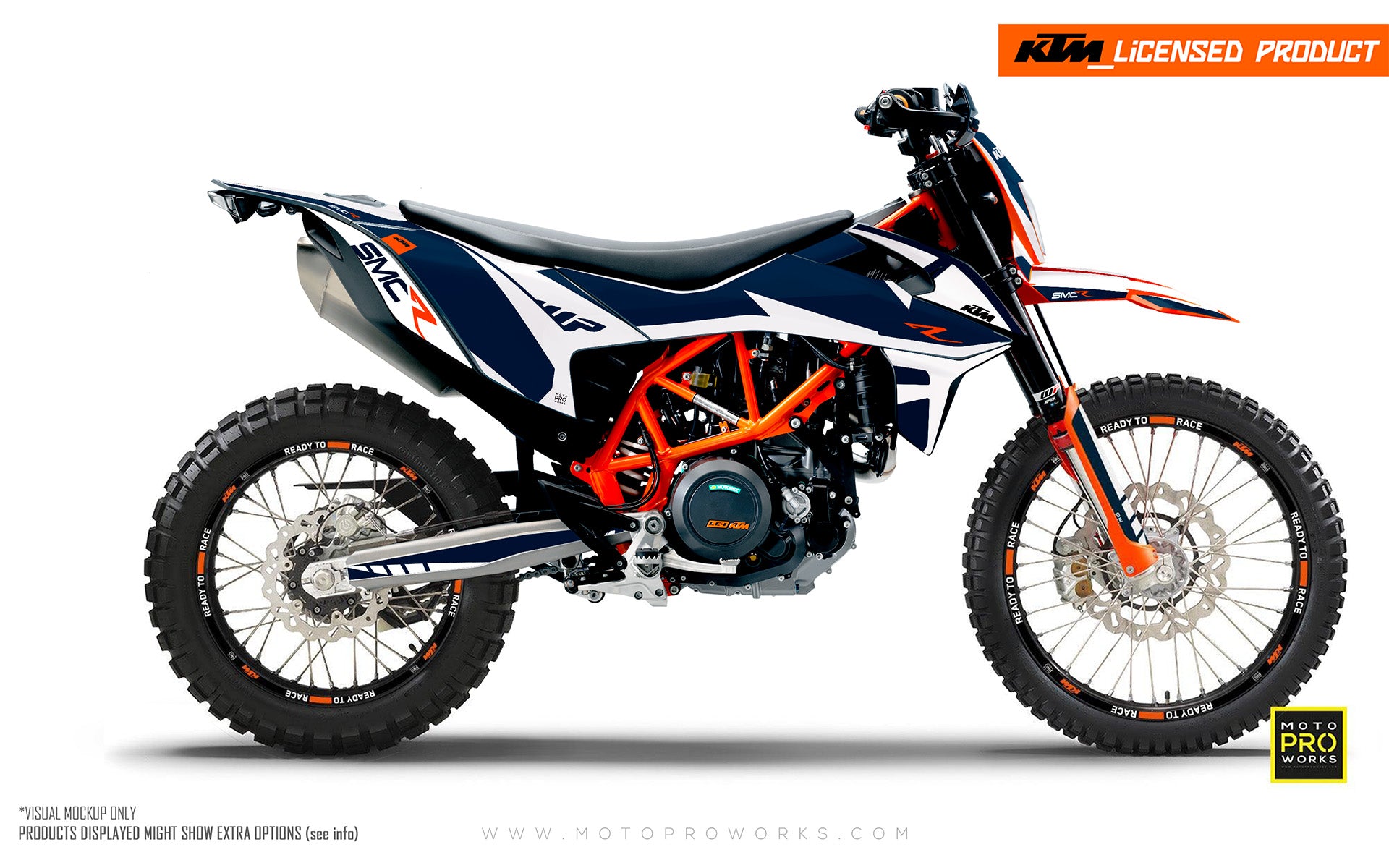 KTM 690 Enduro GRAPHICS - "Swift" (Blue) - MotoProWorks