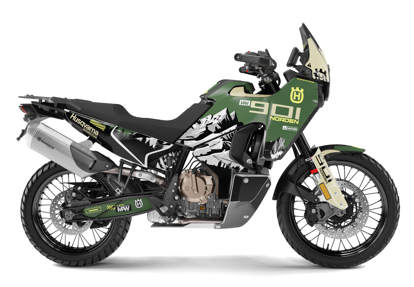 HUSQVARNA Norden 901 GRAPHICS - βOutlander" (Green) - MotoProWorks
