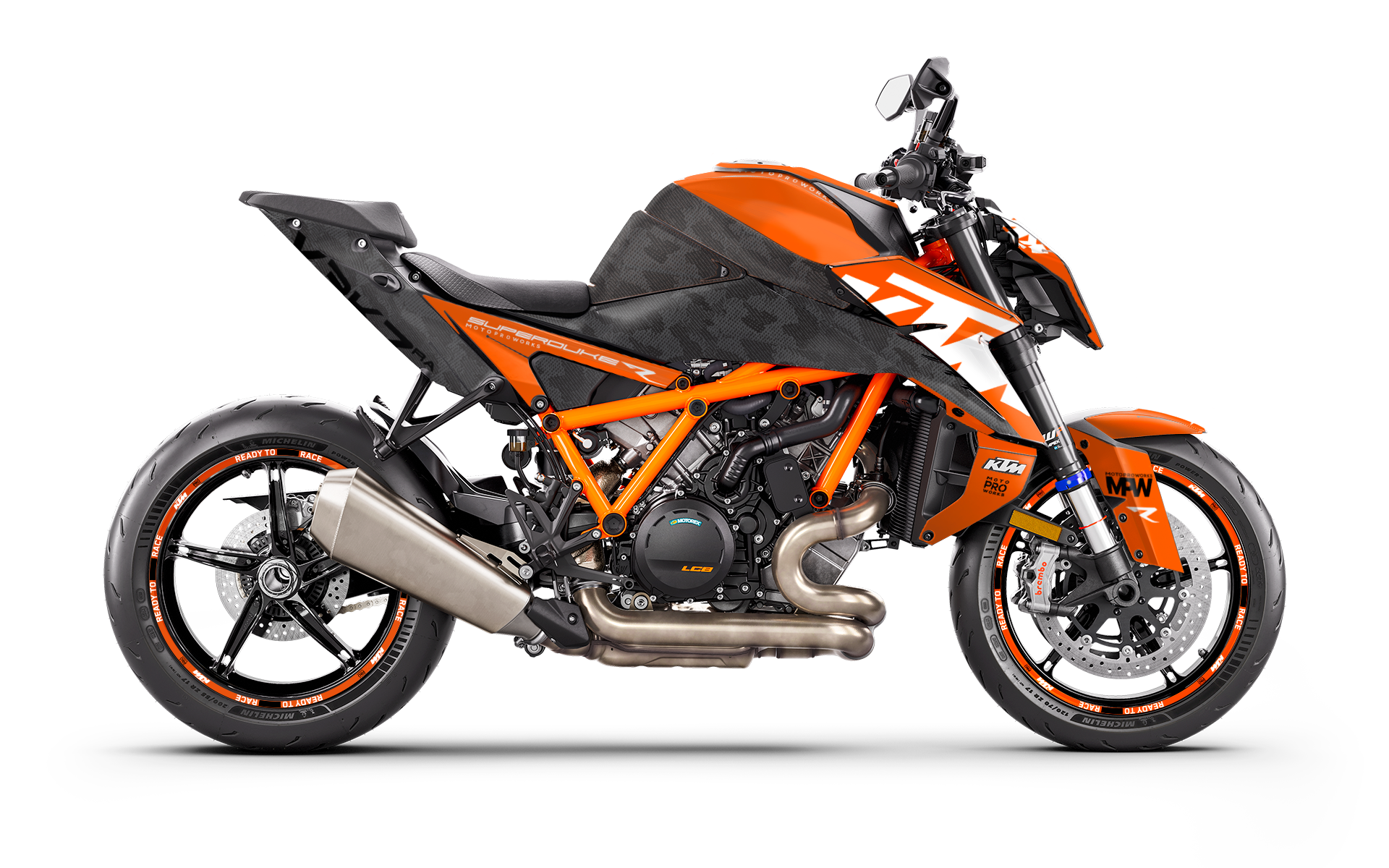 KTM 1390 Super Duke R/Evo GRAPHICS - "Vektra" (Orange) - MotoProWorks