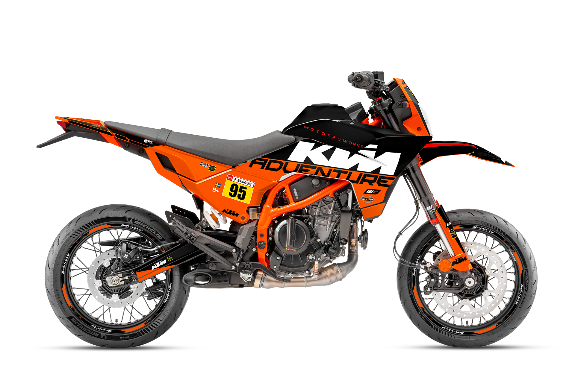 KTM 390 SMC-R GRAPHICS - "Waypointer" (Midnight) - MotoProWorks