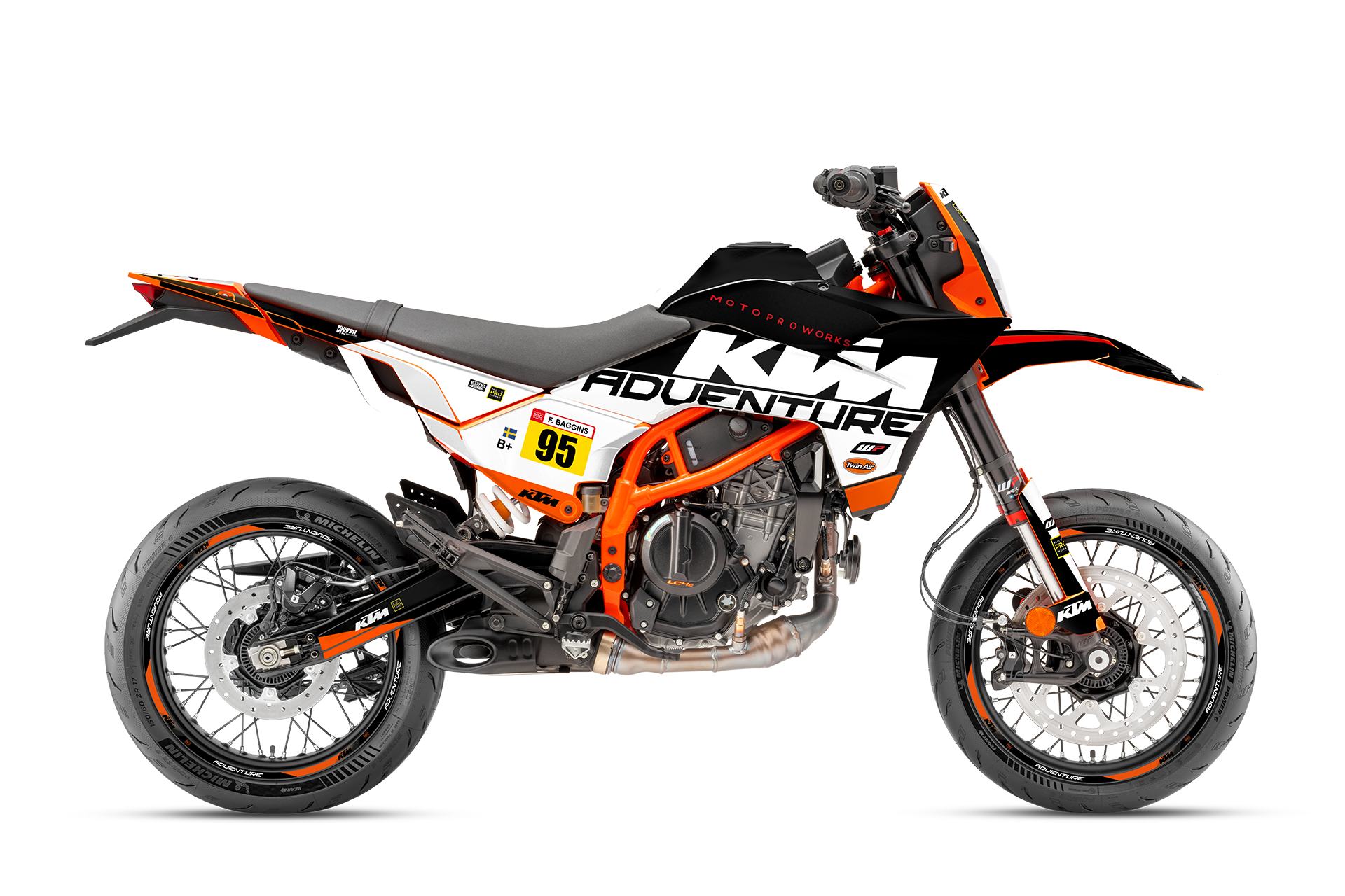 KTM 390 SMC-R GRAPHICS - "Waypointer" (Night) - MotoProWorks