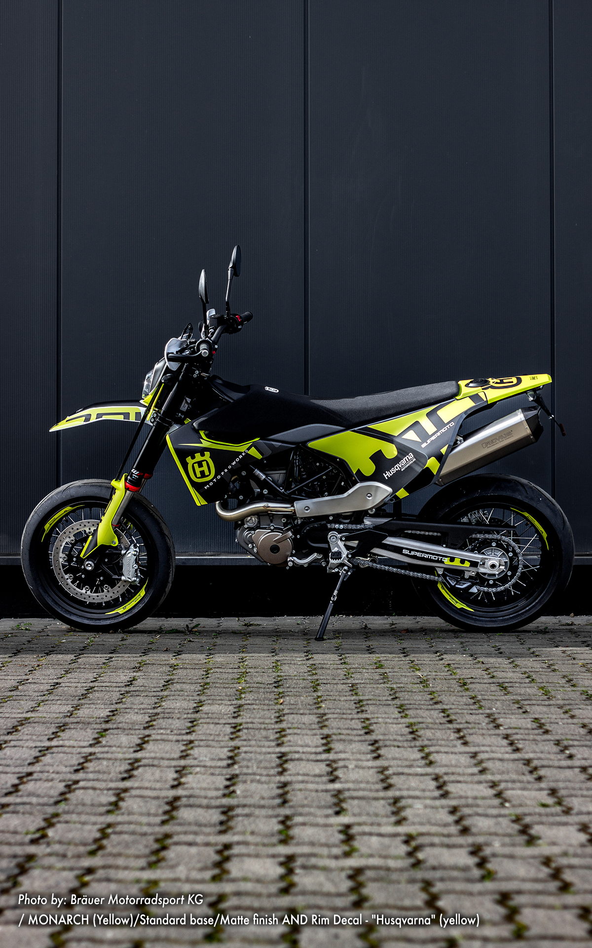 Husqvarna 701 Enduro Graphics - "Monarch" (Yellow) - MotoProWorks