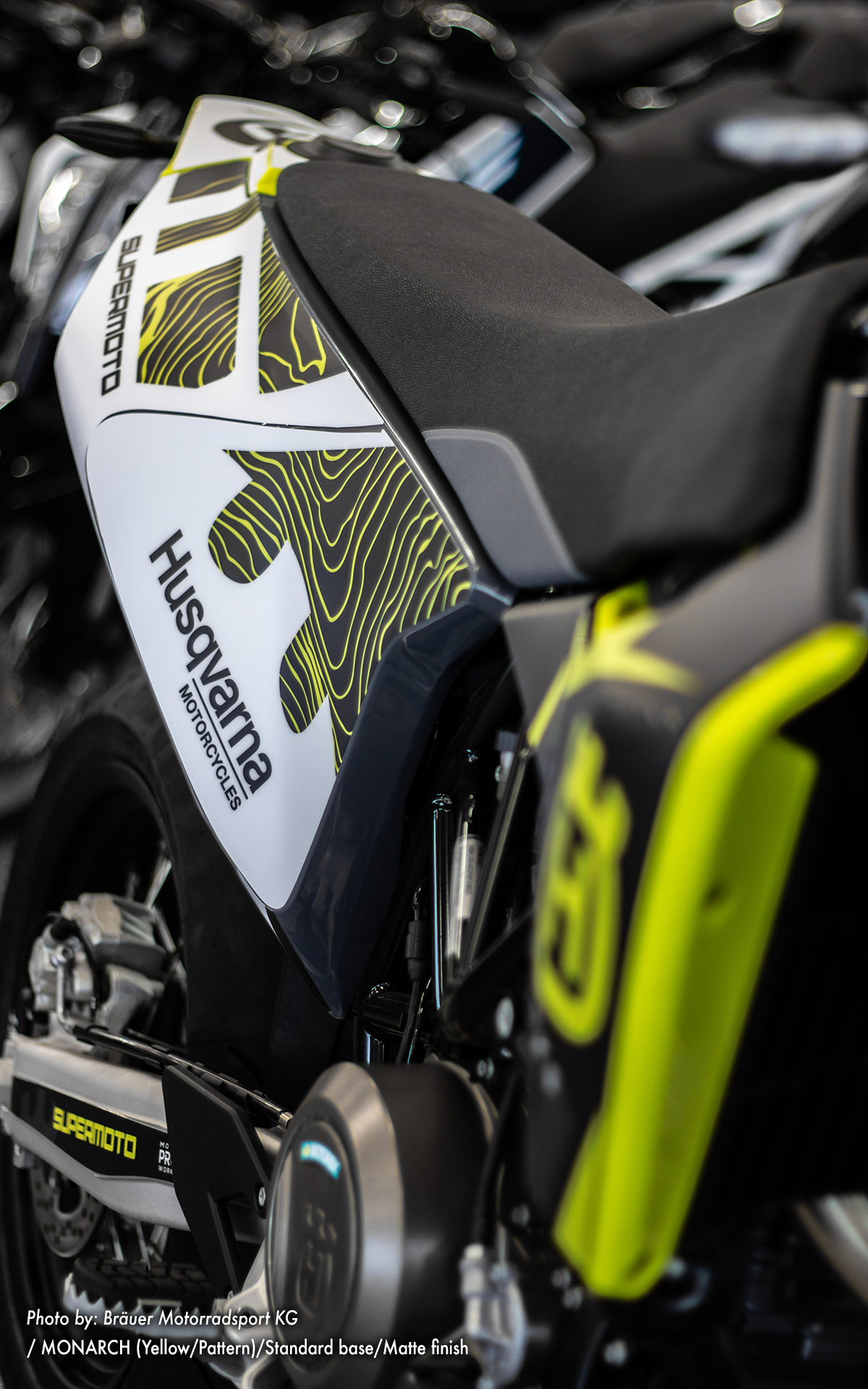 Husqvarna 701 GRAPHICS - "Monarch" (Yellow/Pattern) - MotoProWorks