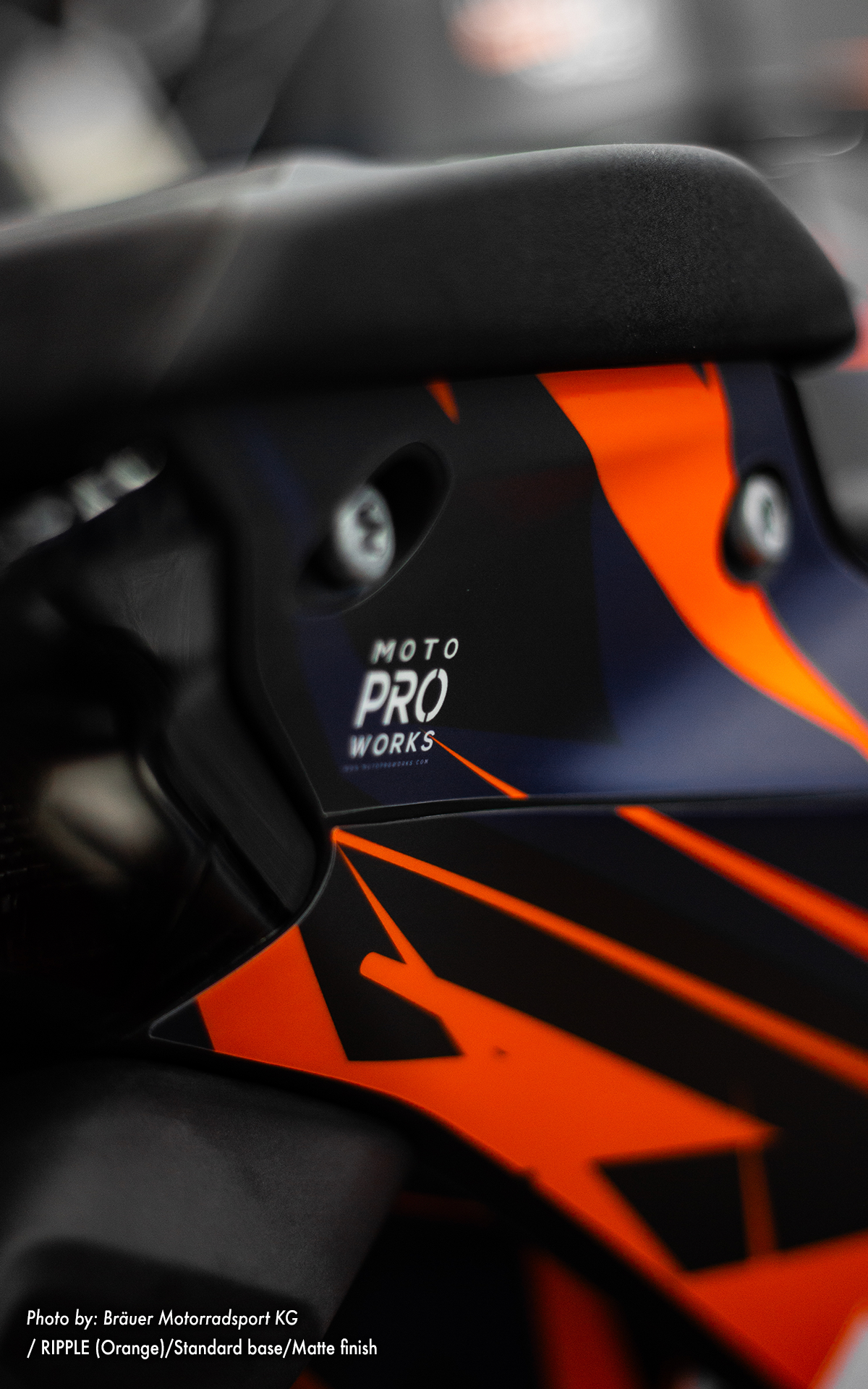 KTM 1290 Super Duke R GRAPHICS - "Ripple" (Orange) - MotoProWorks