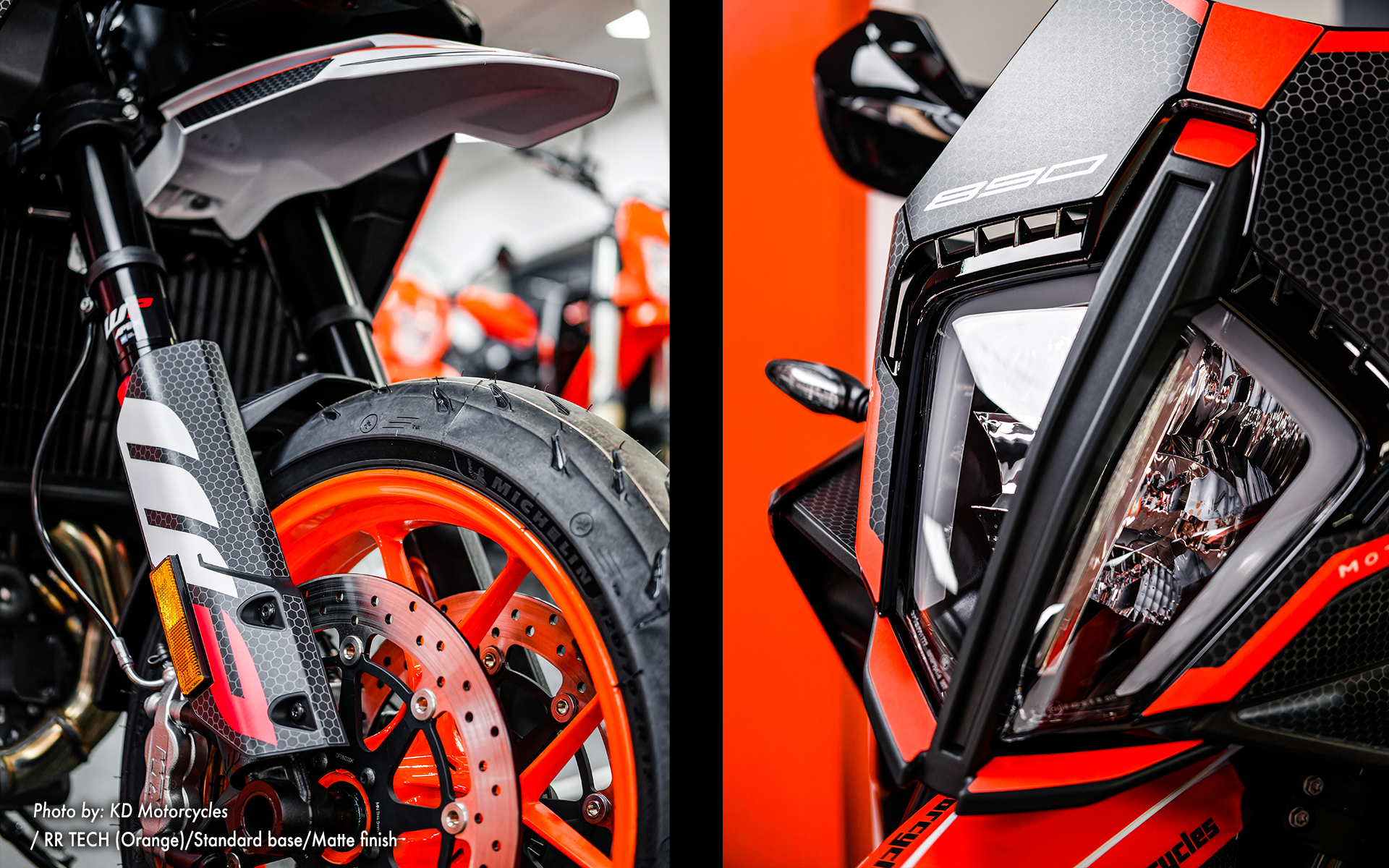 KTM 890 SMT GRAPHICS - "RR-Tech" (Orange) - MotoProWorks
