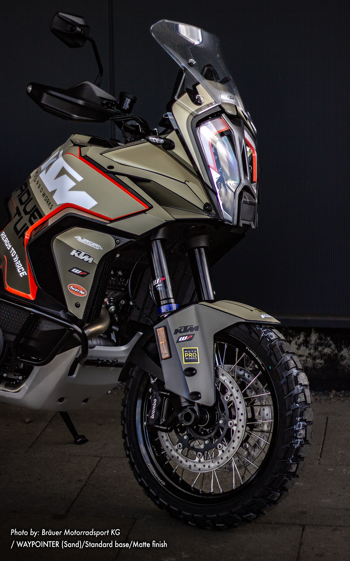 KTM 1290 Super Adventure 2021-2024 GRAPHICS - "Waypointer" (Sand) - MotoProWorks