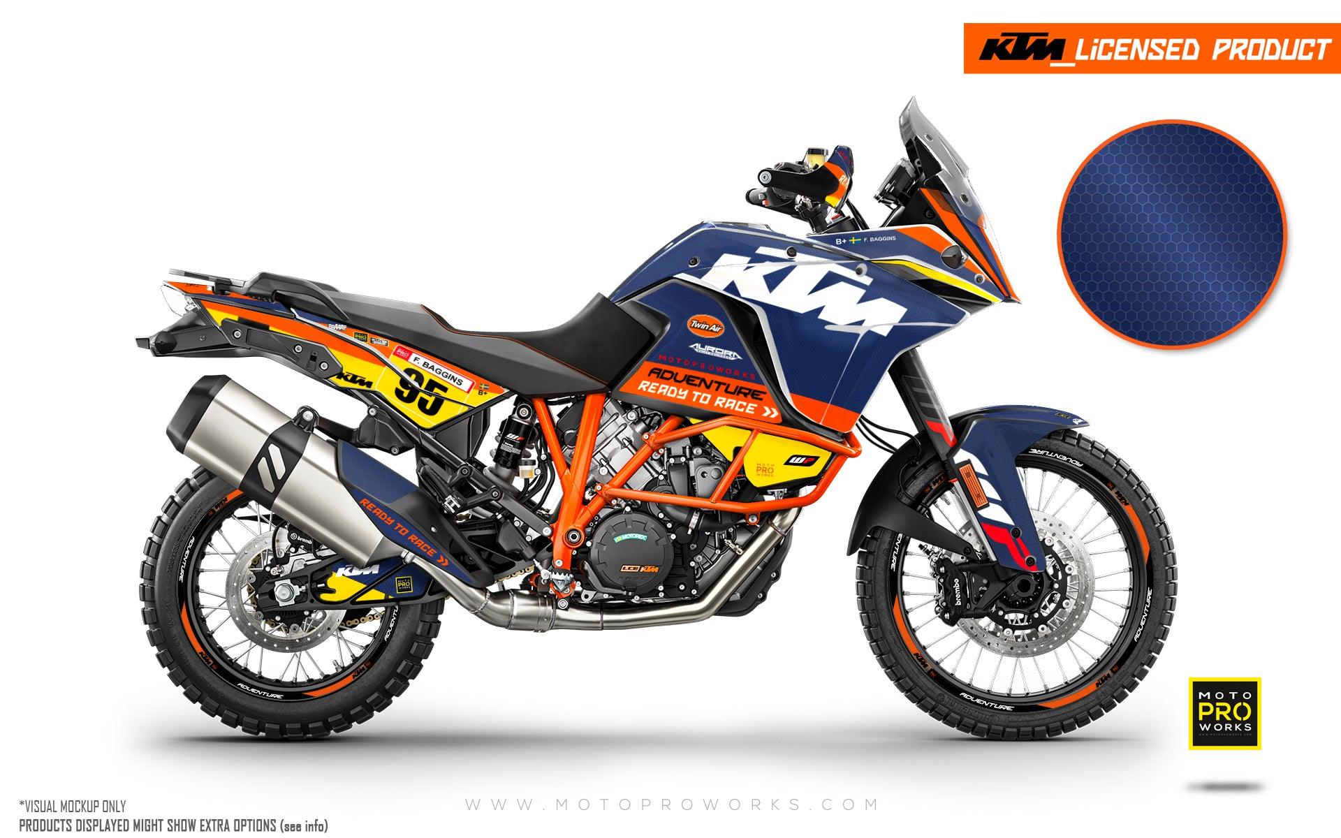 KTM 1050 Adventure GRAPHICS - "WAYPOINTER" (Dawn/Honeycomb) - MotoProWorks