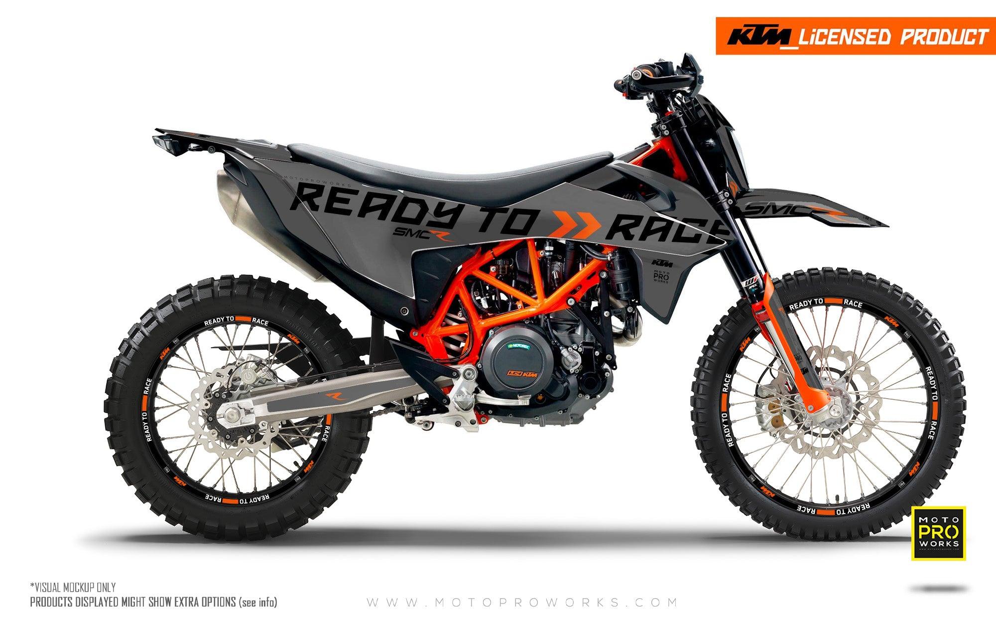 KTM 690 SMC-R GRAPHICS - "Ready2Race" (Grey) - MotoProWorks