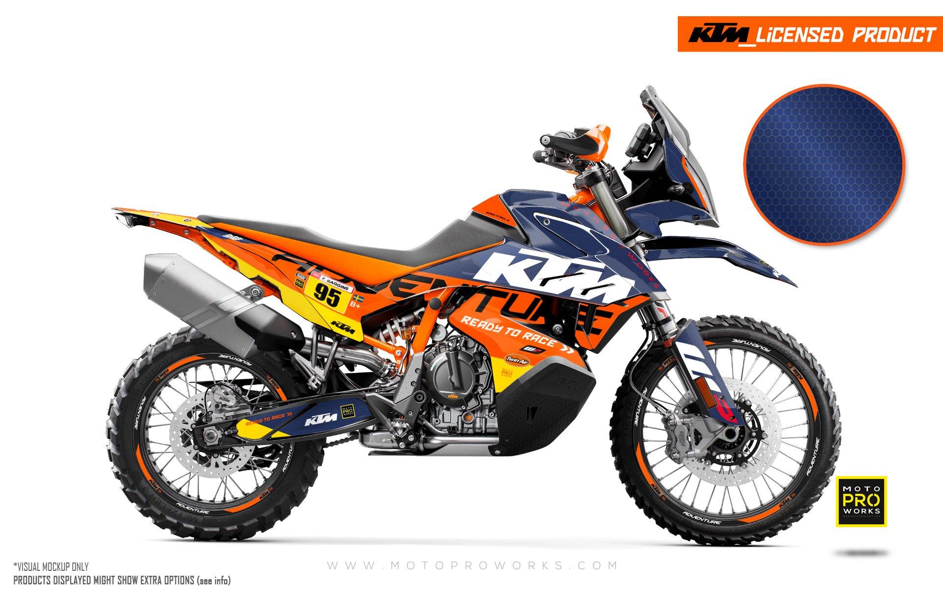KTM 790/890 Adventure R/S GRAPHICS - "Waypointer" (Dawn/Honeycomb) - MotoProWorks