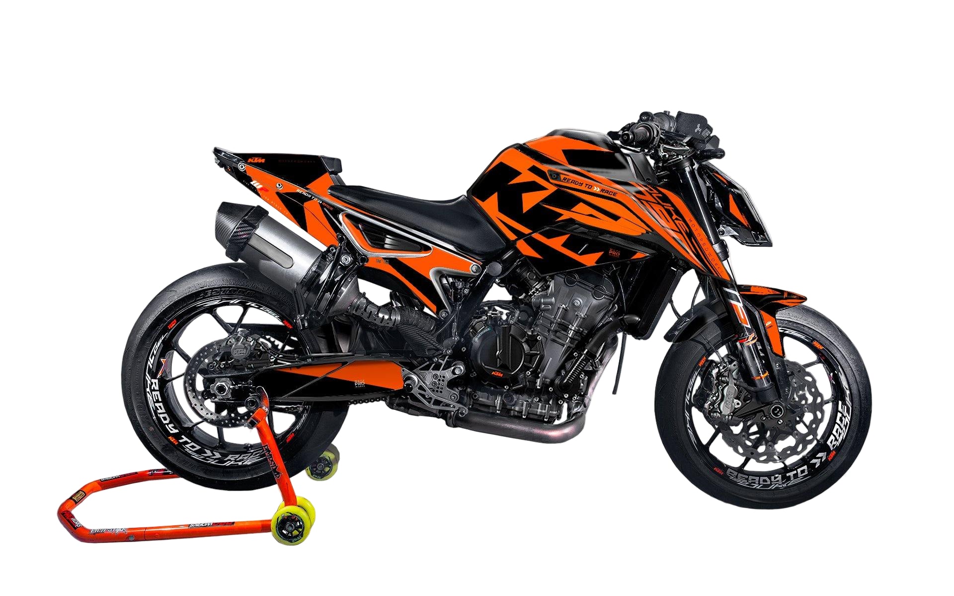 KTM 790 Duke GRAPHICS - "Torque" (Orange) - MotoProWorks