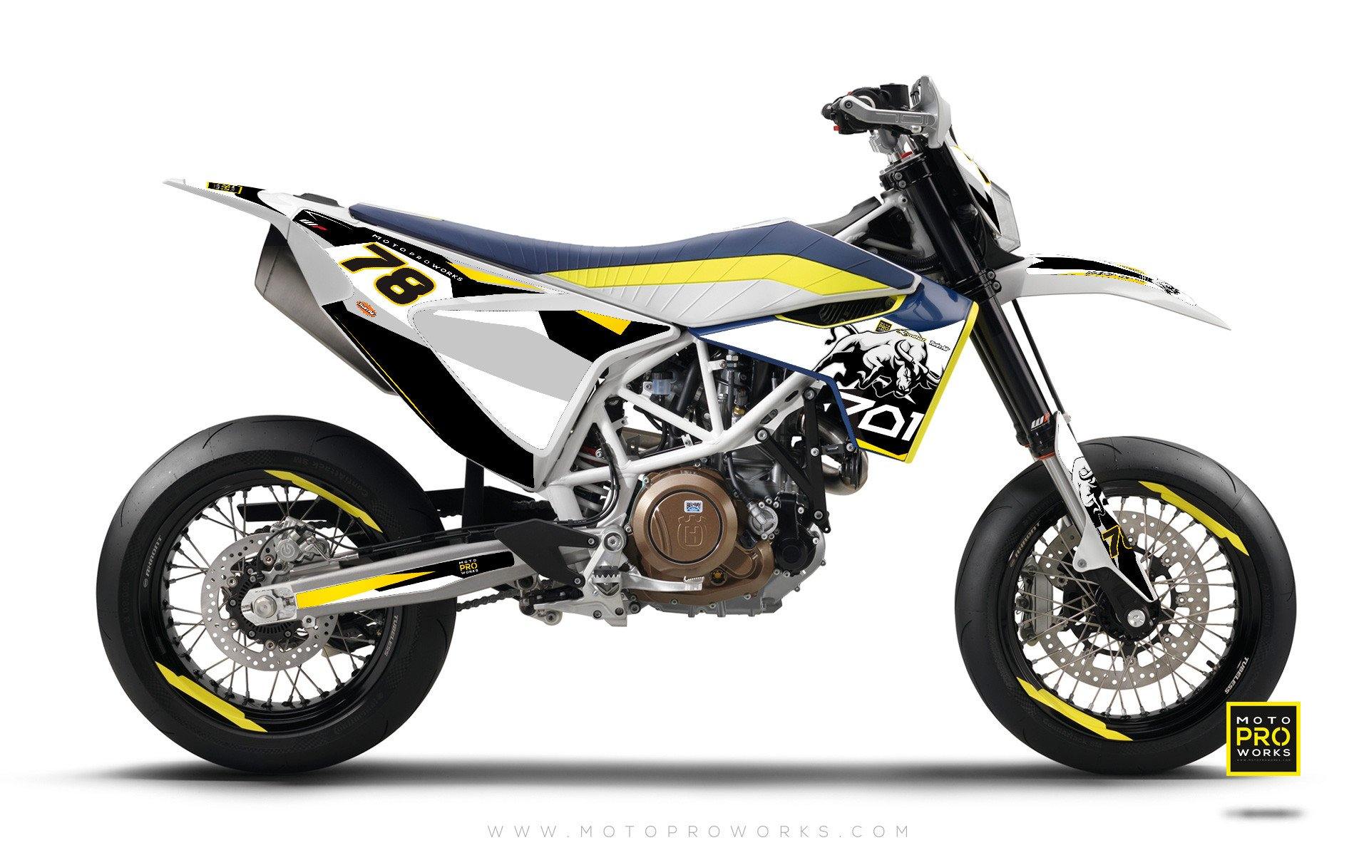 Husqvarna 701 GRAPHICS - "TORO" (black/white) - MotoProWorks