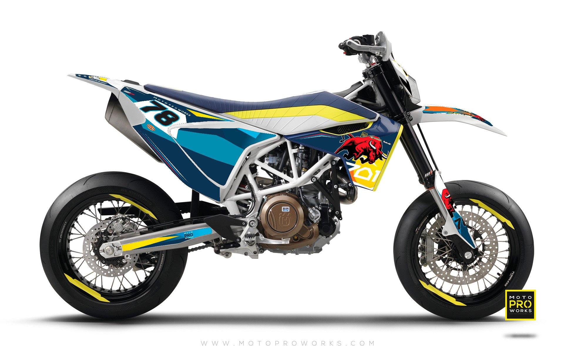 Husqvarna 701 GRAPHICS - "TORO" (blue) - MotoProWorks