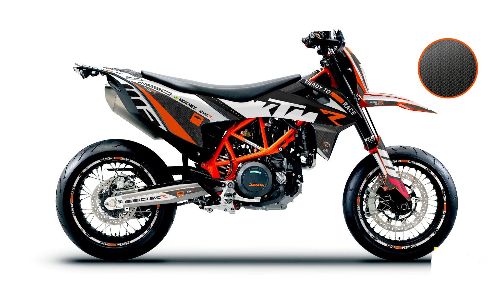 KTM GRAPHICS - 690 SMC-R "RR-Tech 2.0.2.2" (White) - MotoProWorks