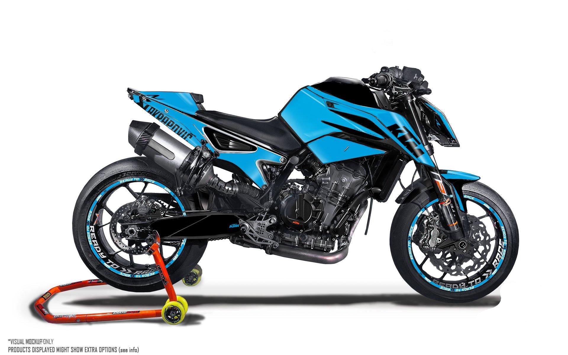 KTM 790/890 Duke GRAPHICS - "Armour" (Blue) - MotoProWorks