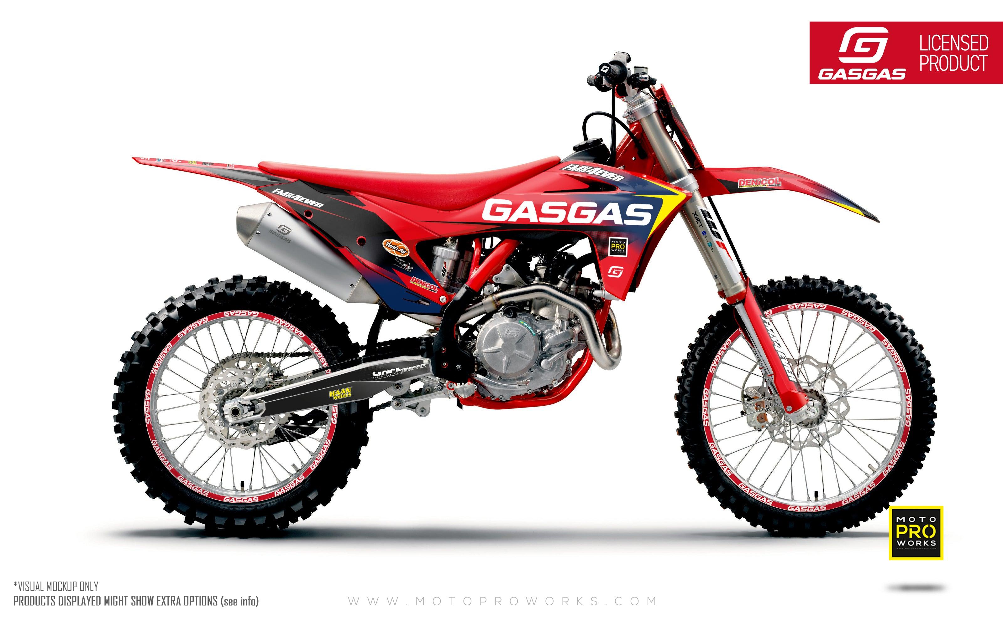 GASGAS MC/EC GRAPHICS - "FMX4EVER" (Blue) - MotoProWorks