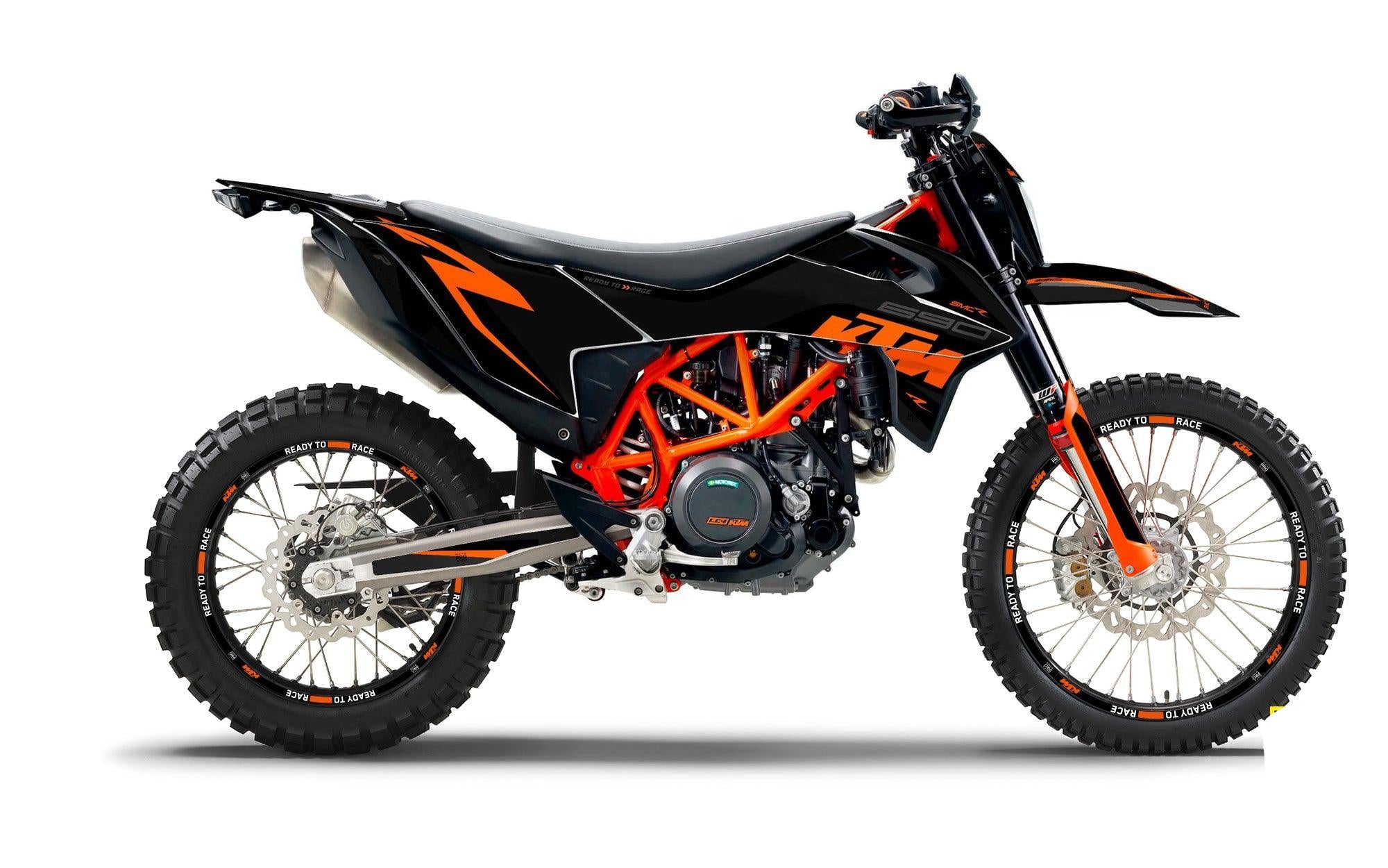 KTM 690 Enduro R GRAPHICS - "Torque" (Black/Orange) - MotoProWorks