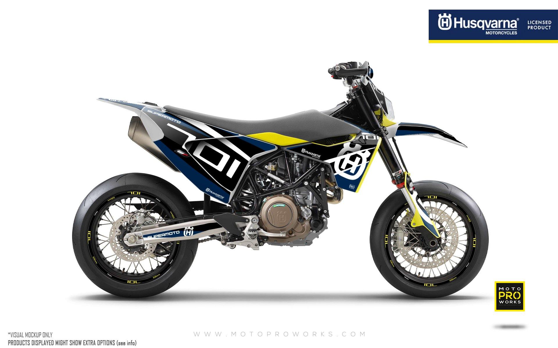 Husqvarna 701 GRAPHICS - "MarkSeven" (Blue) - MotoProWorks
