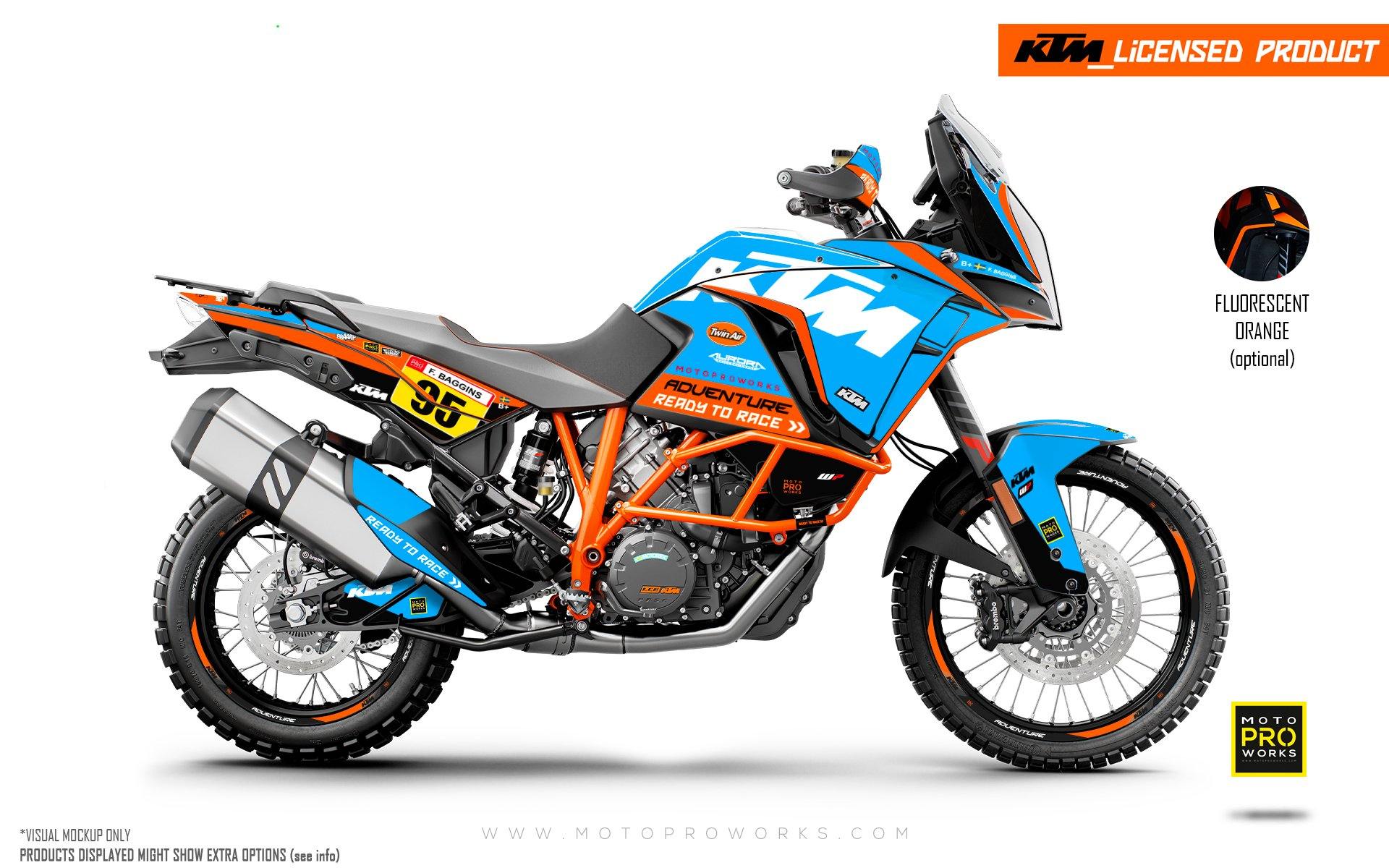 KTM 1290 Super Adventure 2017-2020 GRAPHICS - "Waypointer" (Ocean) - MotoProWorks