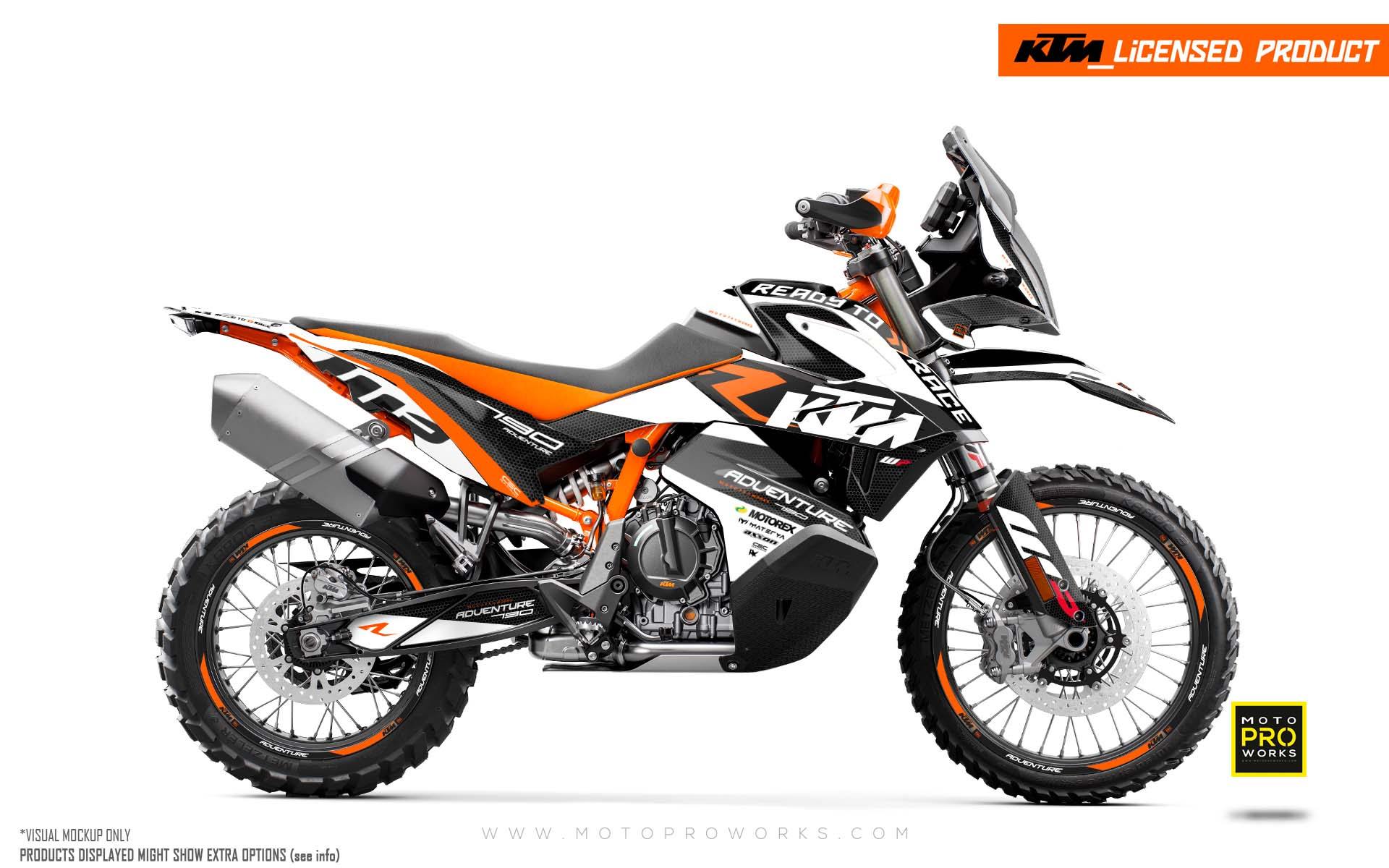 KTM 790/890 Adventure R/S GRAPHICS - "RR-Tech" (White) - MotoProWorks