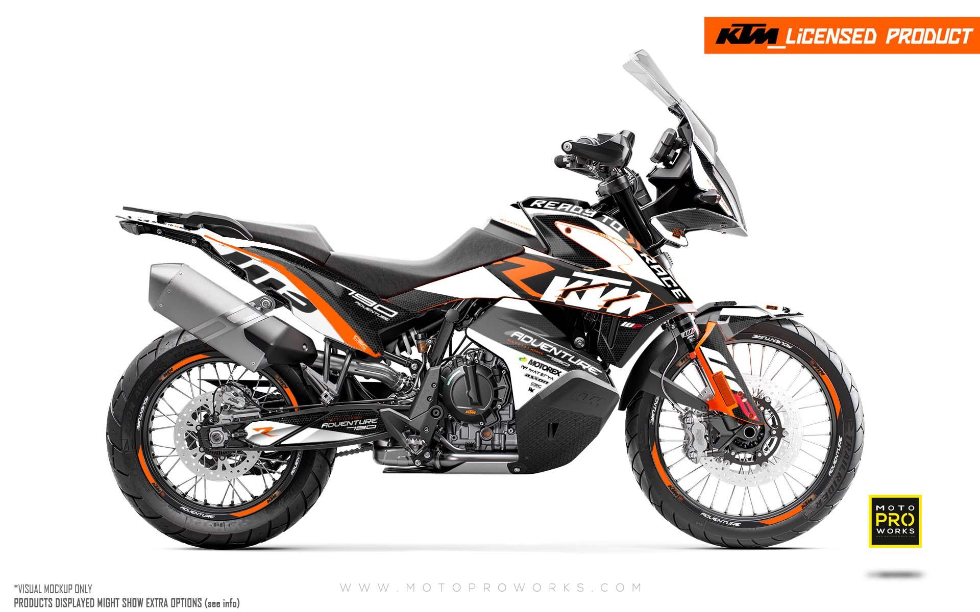 KTM 790/890 Adventure R/S GRAPHICS - "RR-Tech" (White) - MotoProWorks