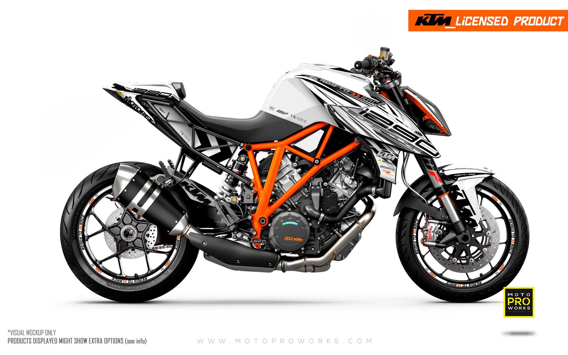 KTM 1290 Super Duke R 2014-2019 - "Vortex" (White) - MotoProWorks