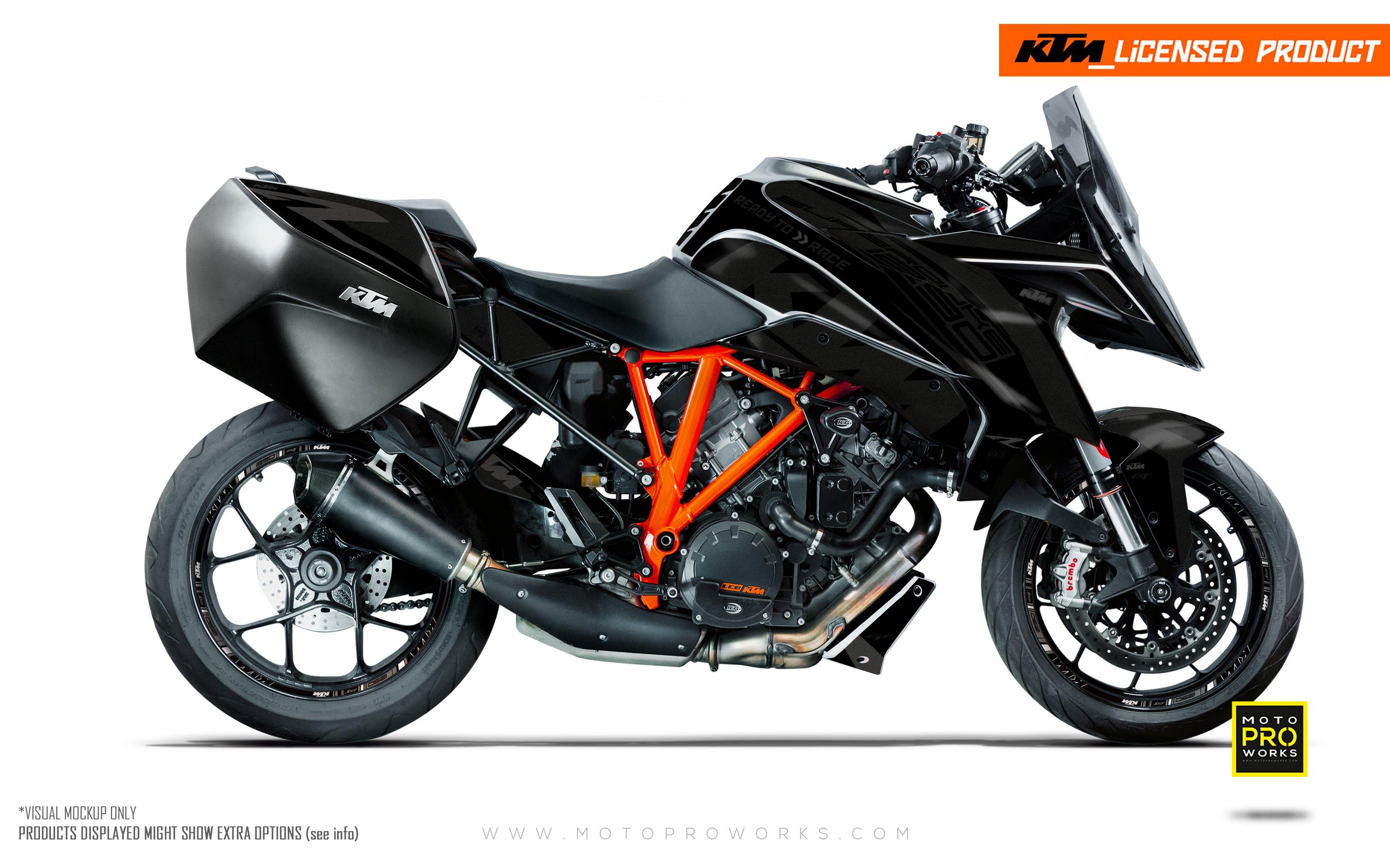 KTM Superduke 1290GT GRAPHIC KIT - "Torque" (Black) - MotoProWorks | Decals and Bike Graphic kit