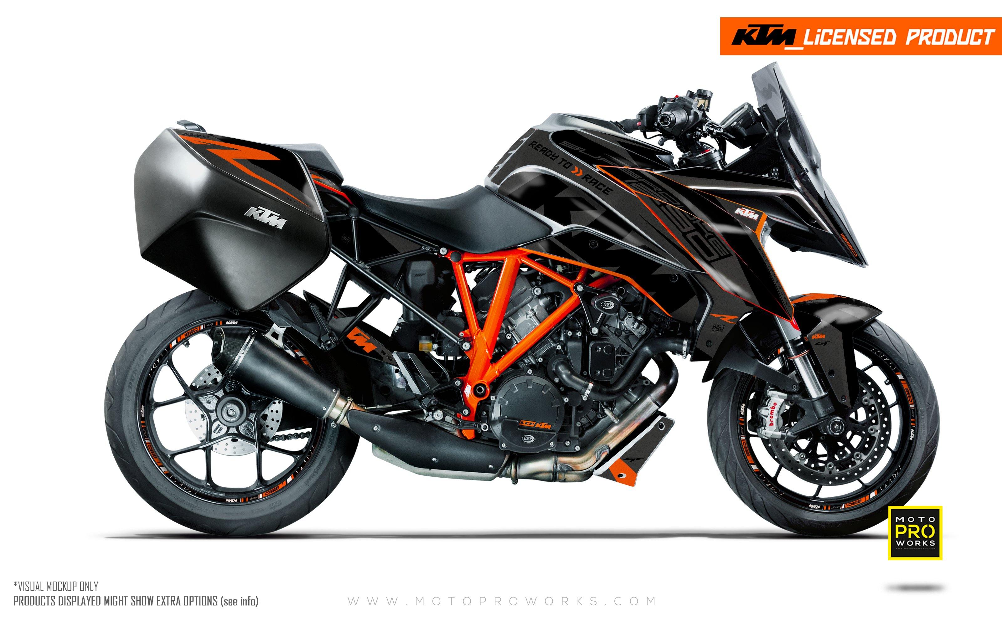 KTM 1290 Super Duke GT GRAPHICS - "Torque" (Grey/Black) - MotoProWorks