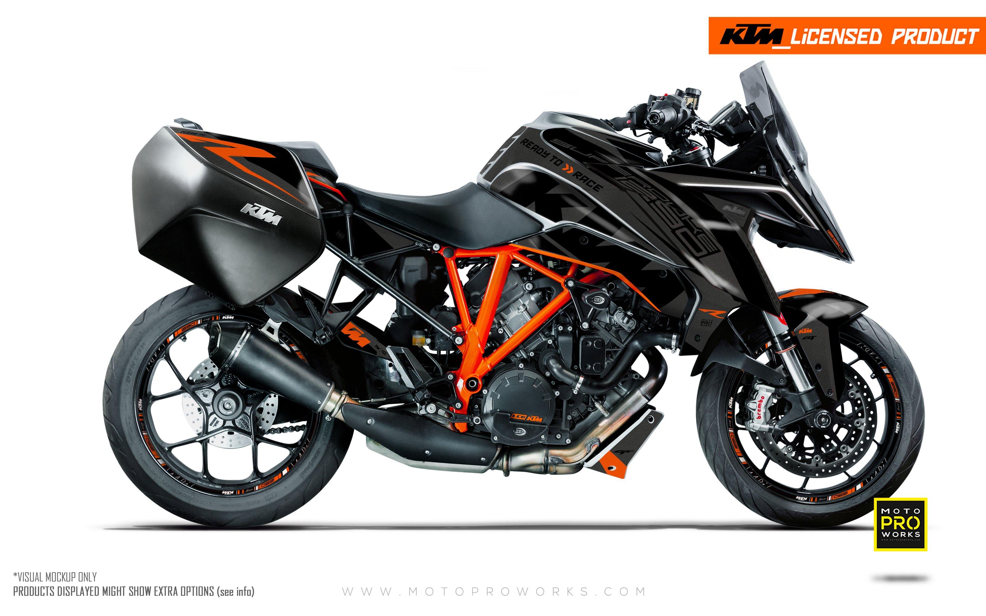 KTM 1290 Super Duke GT GRAPHICS - "Torque" (Grey/Black) - MotoProWorks