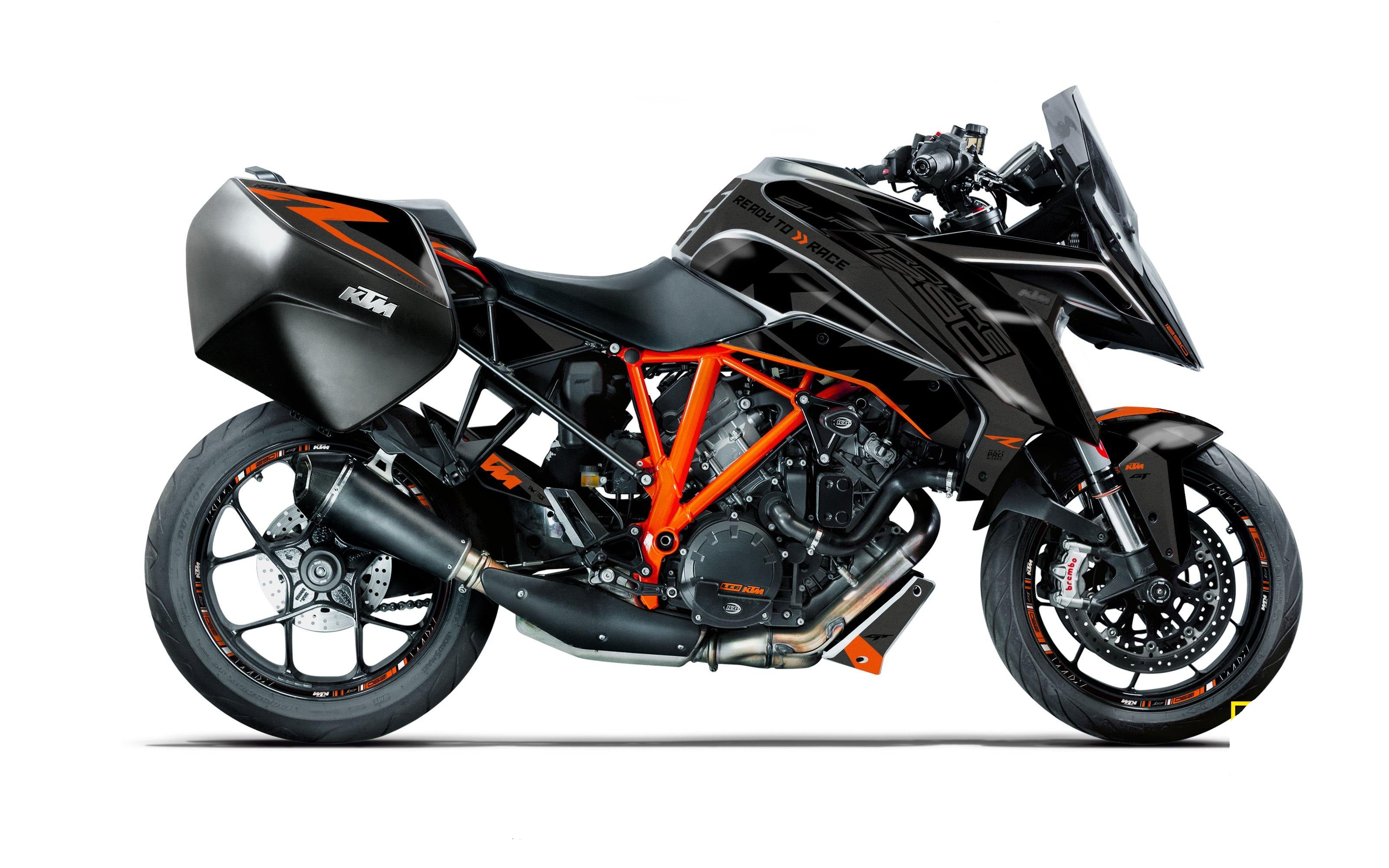 KTM 1290 Super Duke GT GRAPHICS - "Torque" (Grey/Black) - MotoProWorks