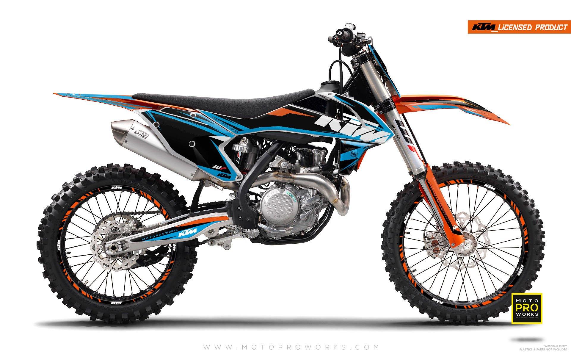 KTM EXC/SX/XC GRAPHICS - "EDGE" (blue) - MotoProWorks