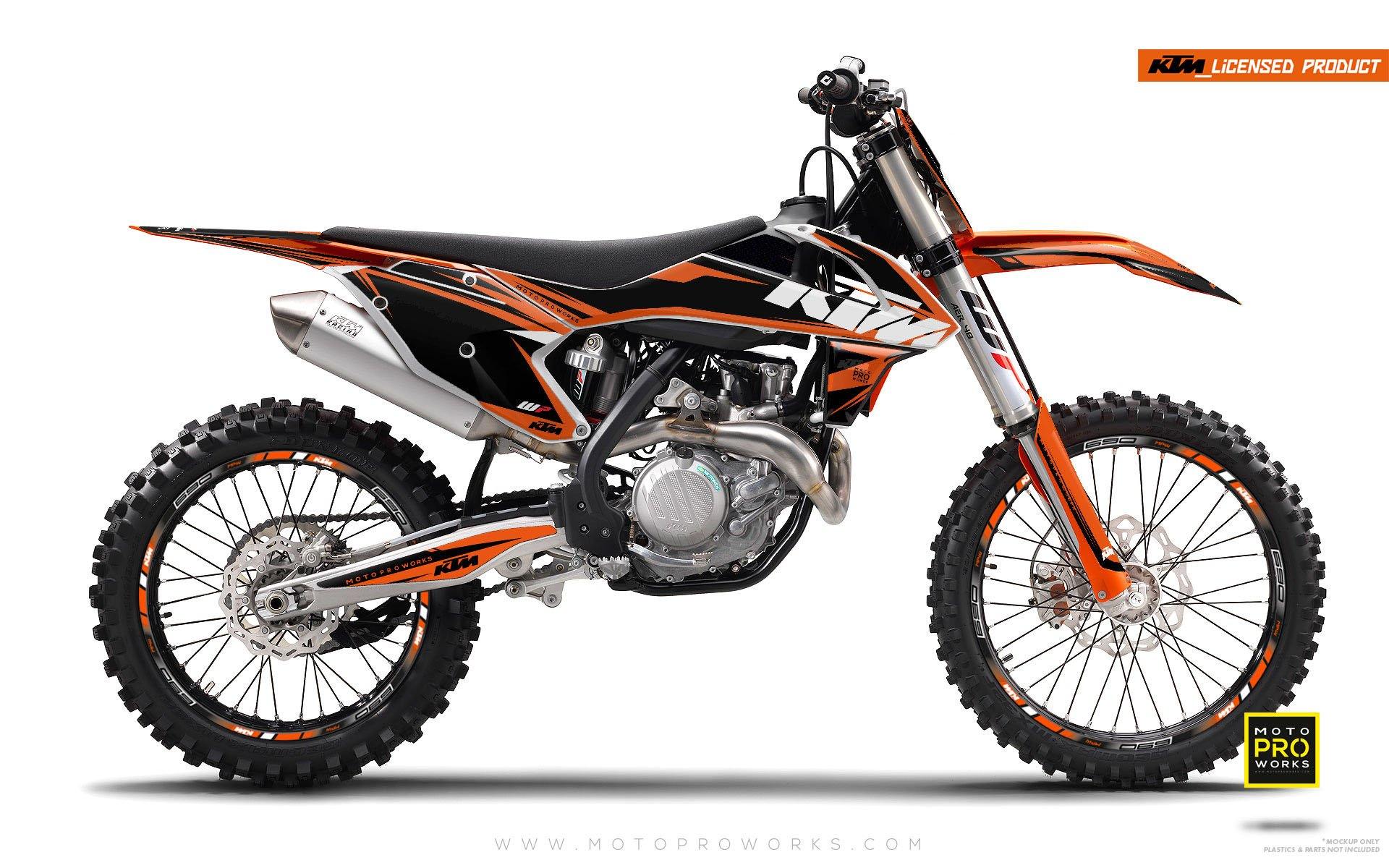 KTM EXC/SX/XC GRAPHICS - "EDGE" (orange) - MotoProWorks