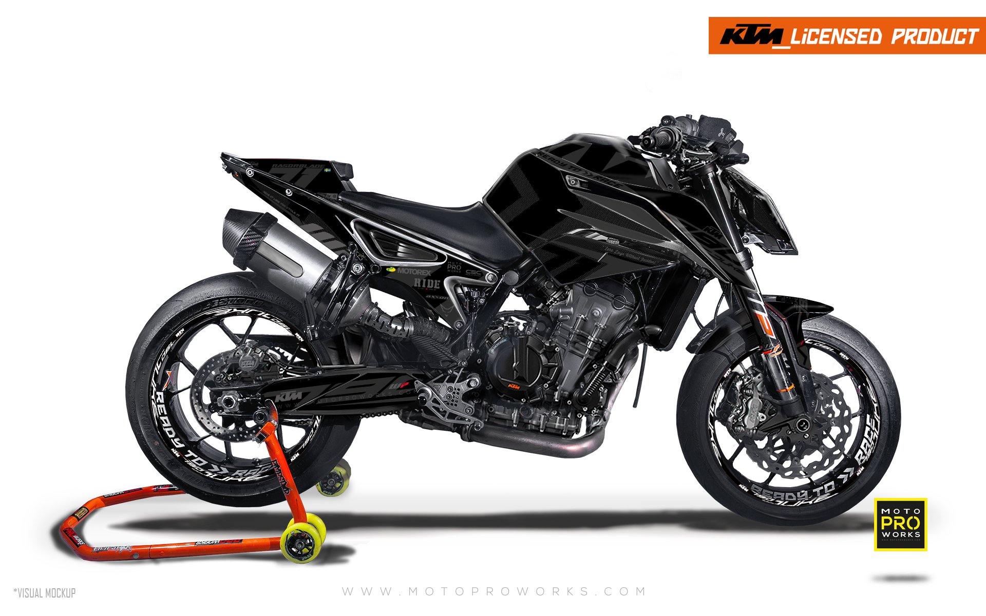 KTM 790 Duke GRAPHICS - "Rasorblade" (Stealth) - MotoProWorks