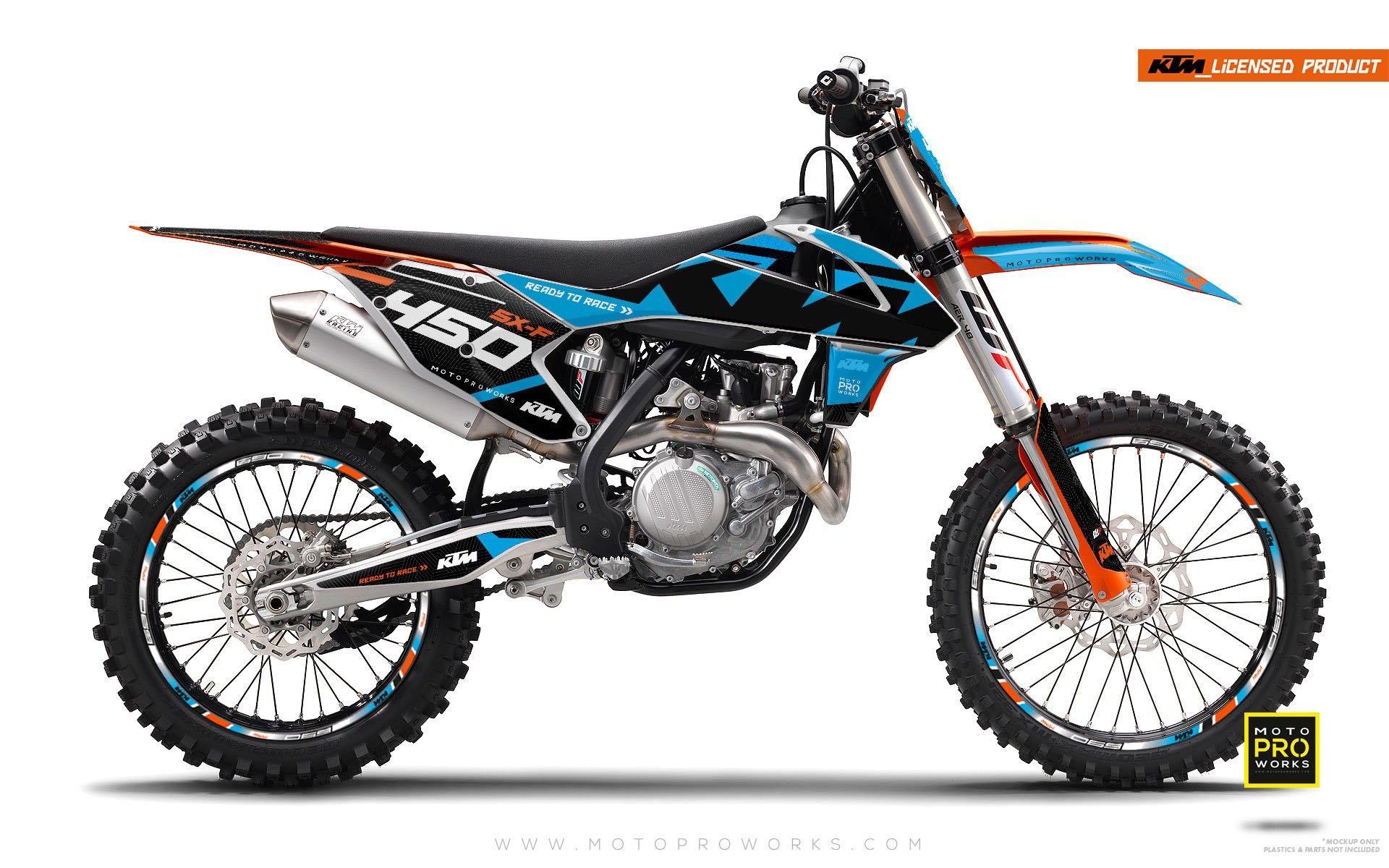 KTM EXC/SX/XC GRAPHICS - "READYONE" (blue/black) - MotoProWorks