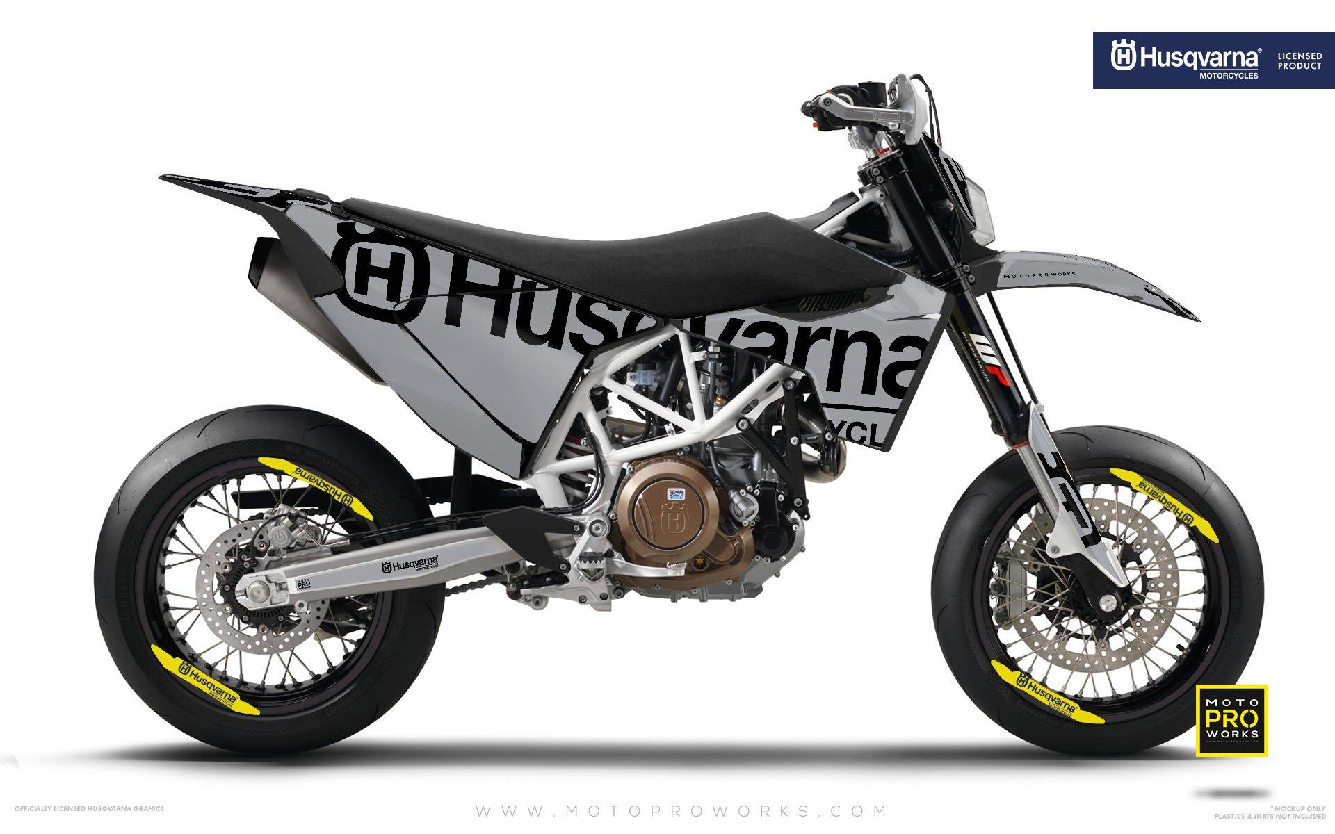 Husqvarna 701 GRAPHICS - "STATEMENT" (Grey) - MotoProWorks