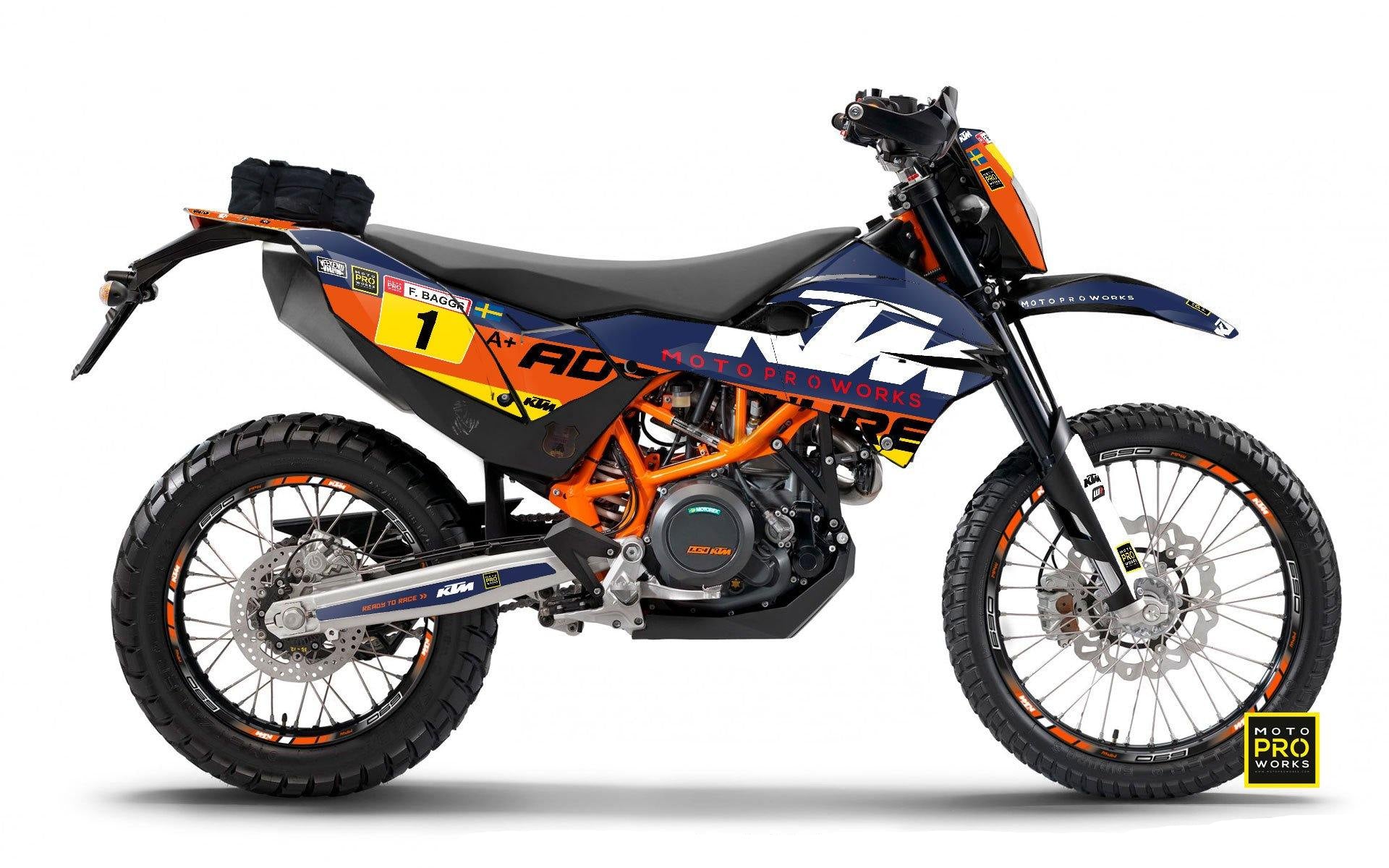 KTM 690 Enduro R GRAPHICS - "Waypointer" (dawn) - MotoProWorks