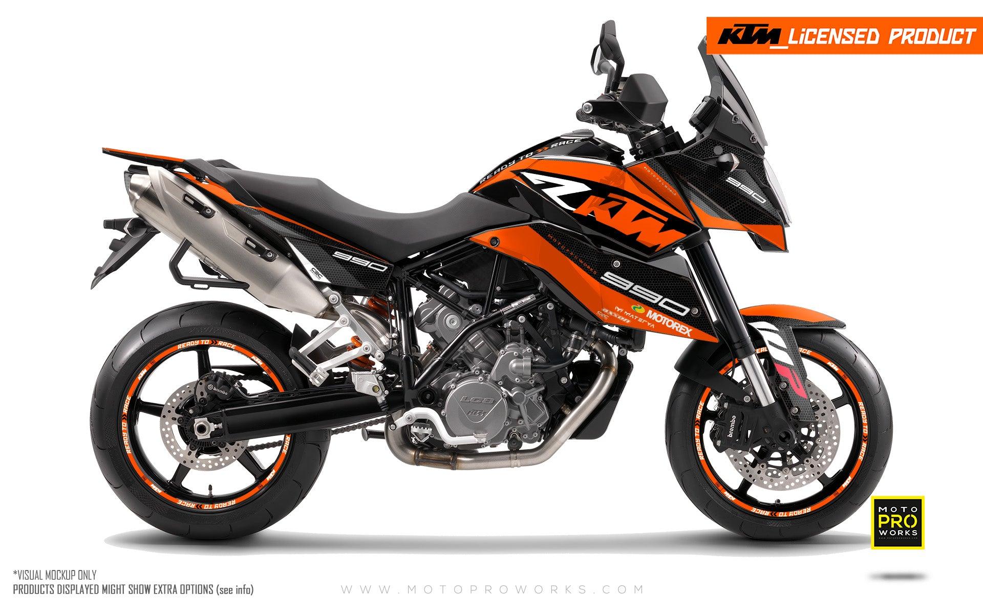 KTM 990 SM / SMR / SMT GRAPHICS - "RR-Tech" (Orange) - MotoProWorks