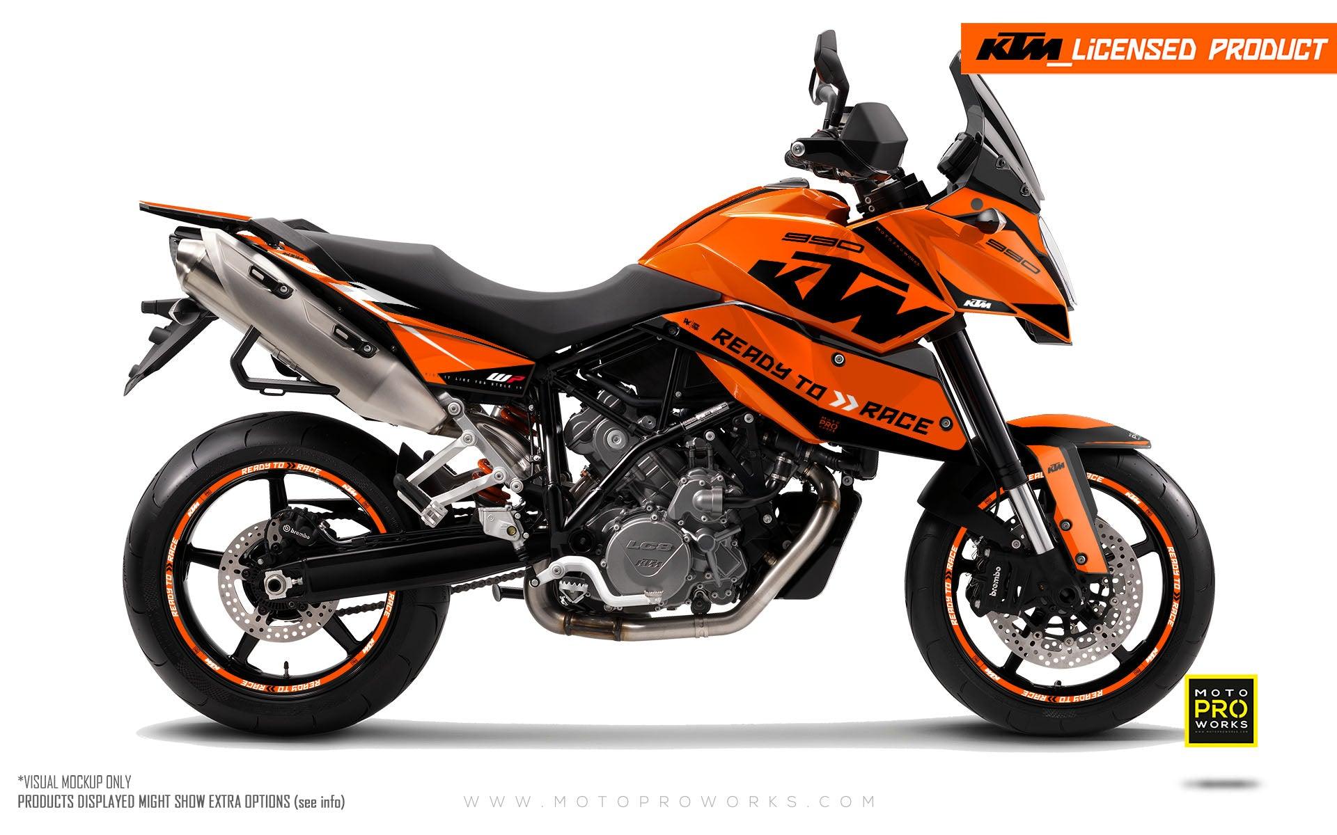 KTM 990 SM / SMR / SMT GRAPHICS - "Torque" (Orange) - MotoProWorks