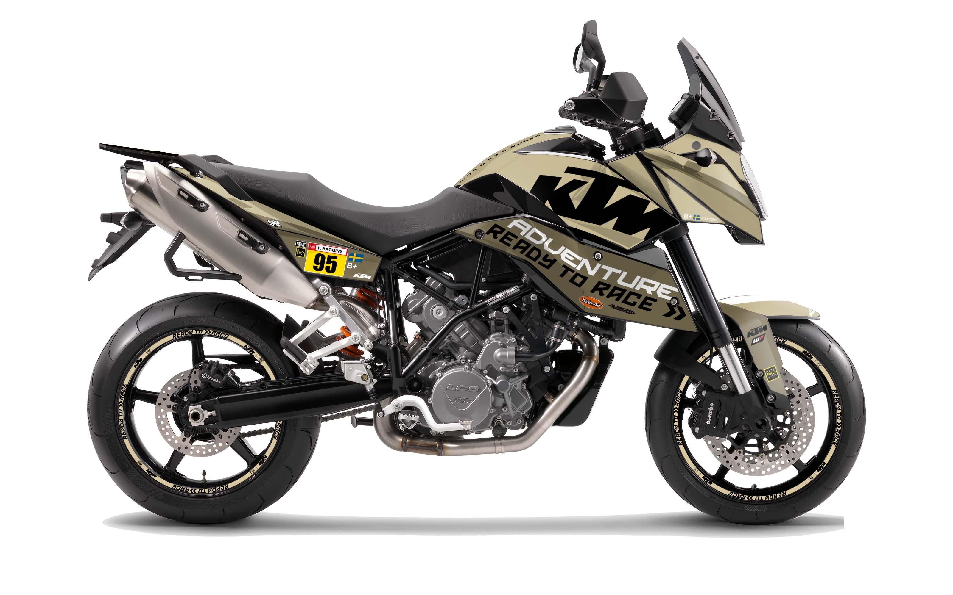 KTM 990 SM / SMR / SMT GRAPHICS - "Waypointer" (Sand) - MotoProWorks
