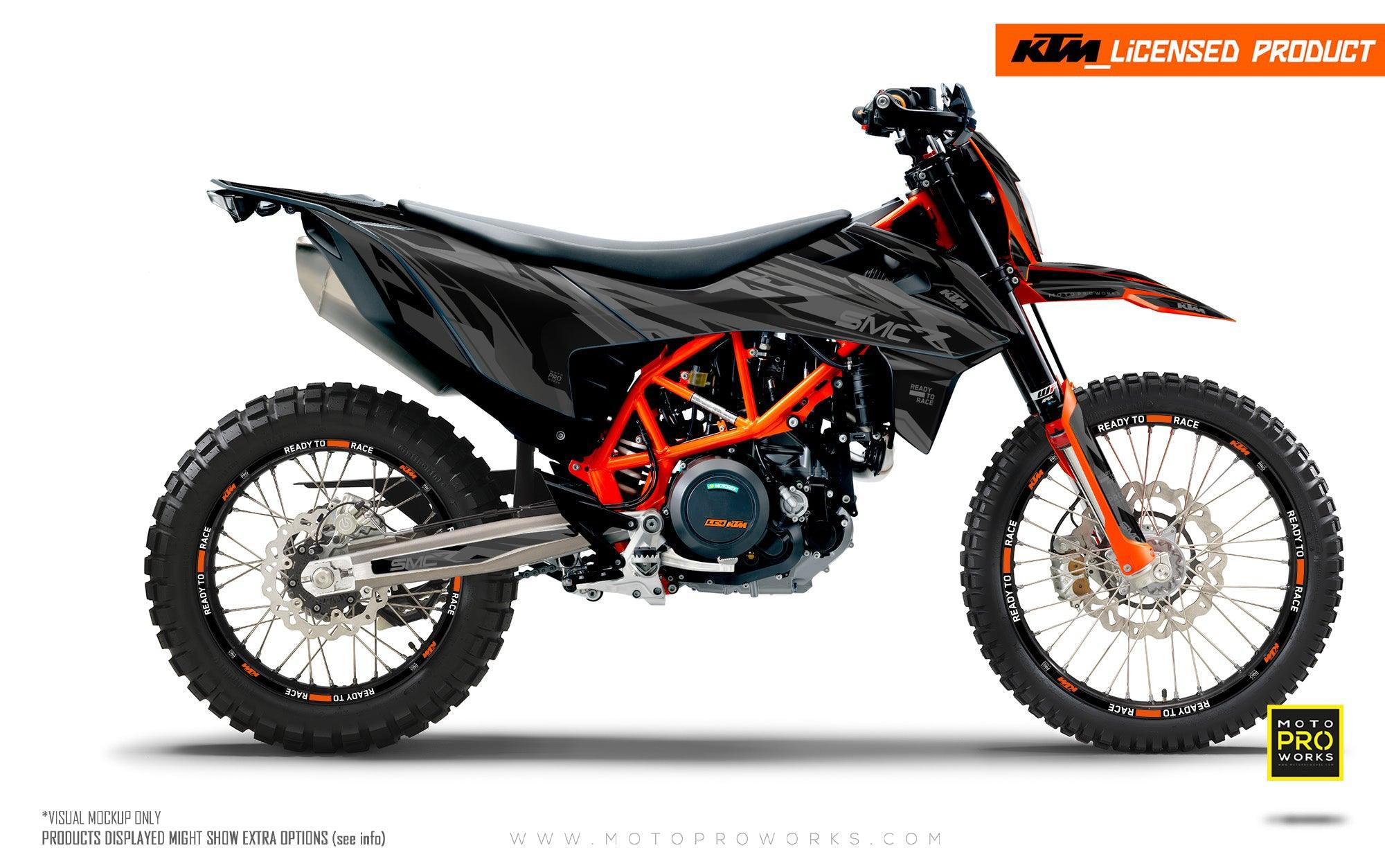 KTM 690 Enduro GRAPHICS - "Ripple" (Black) - MotoProWorks
