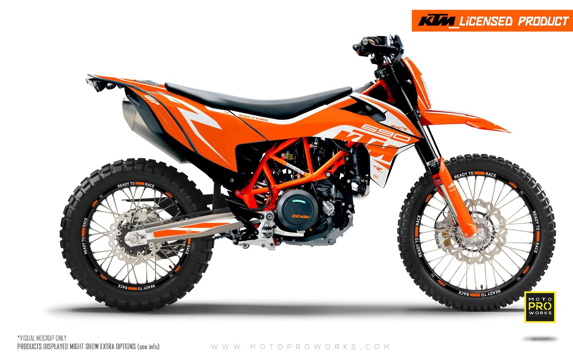 KTM 690 Enduro R GRAPHICS - "Torque" (Solid/Orange) - MotoProWorks