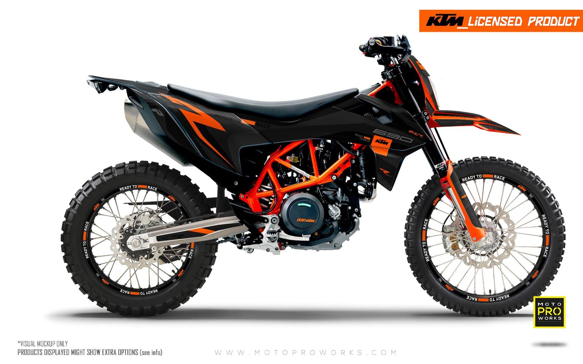 KTM 690 Enduro R GRAPHICS - "Torque Reloaded" (Black/Orange) - MotoProWorks