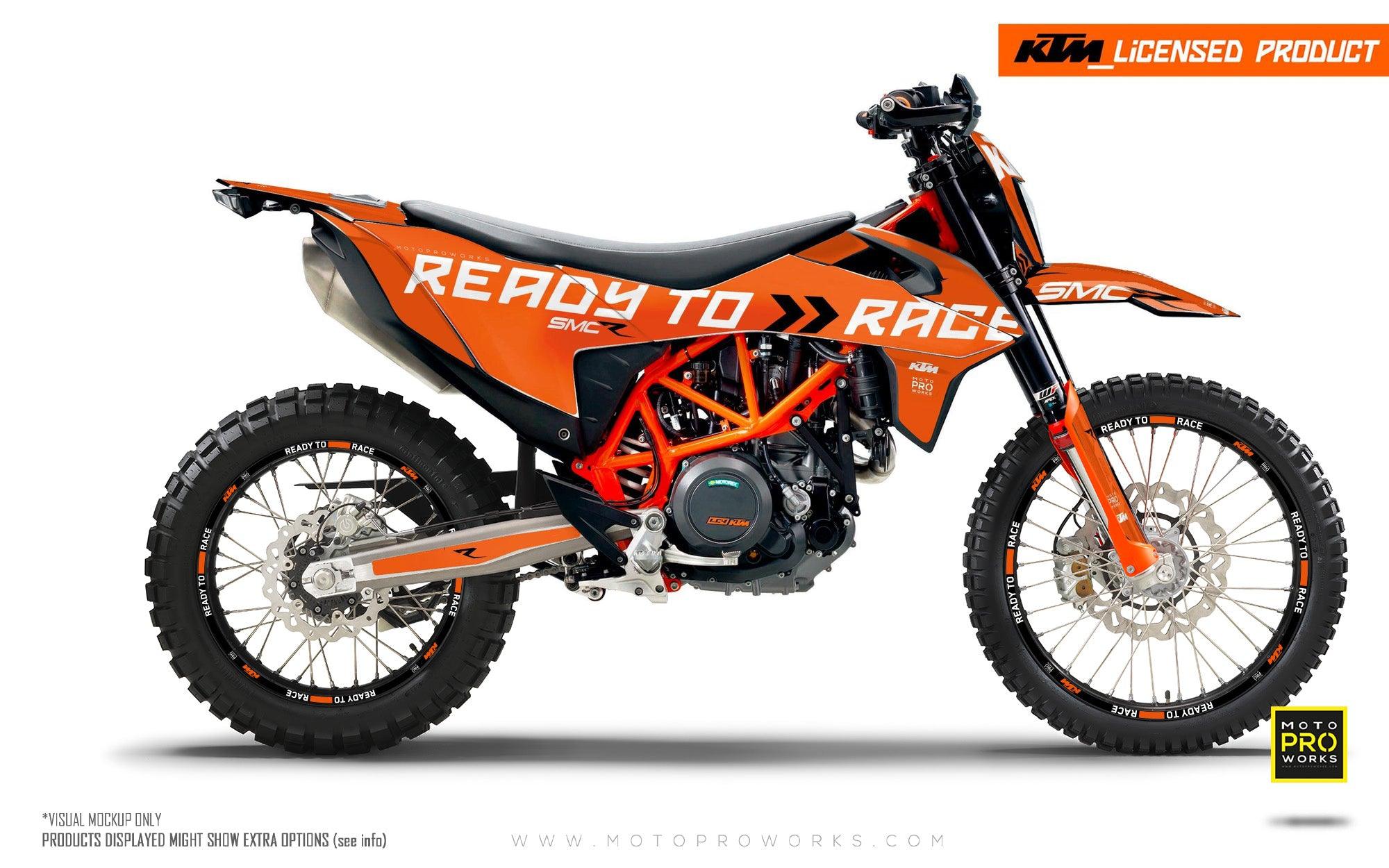 KTM 690 Enduro GRAPHICS - "Ready2Race" (Orange) - MotoProWorks