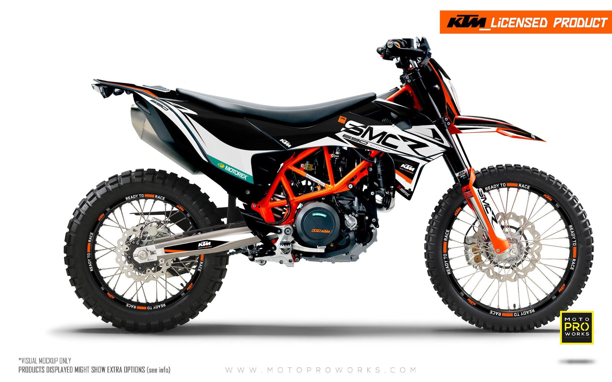 KTM 690 Enduro GRAPHICS - "Racer" (Black) - MotoProWorks