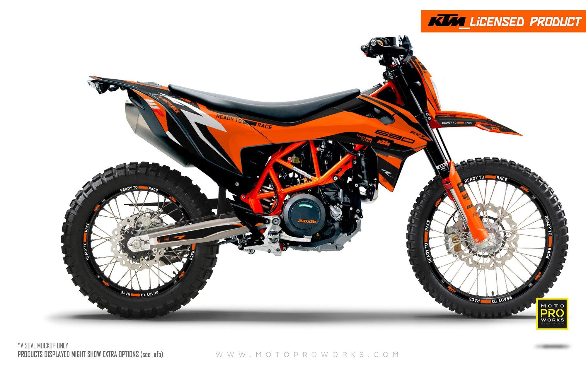 KTM 690 Enduro R GRAPHICS - "Torque Reloaded" (Orange) - MotoProWorks