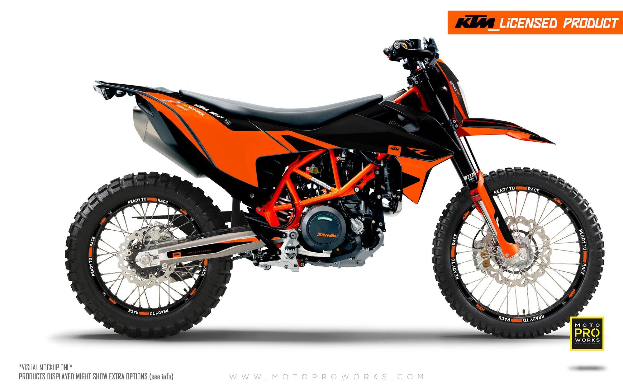 KTM 690 Enduro GRAPHICS - "Carera" (Orange) - MotoProWorks