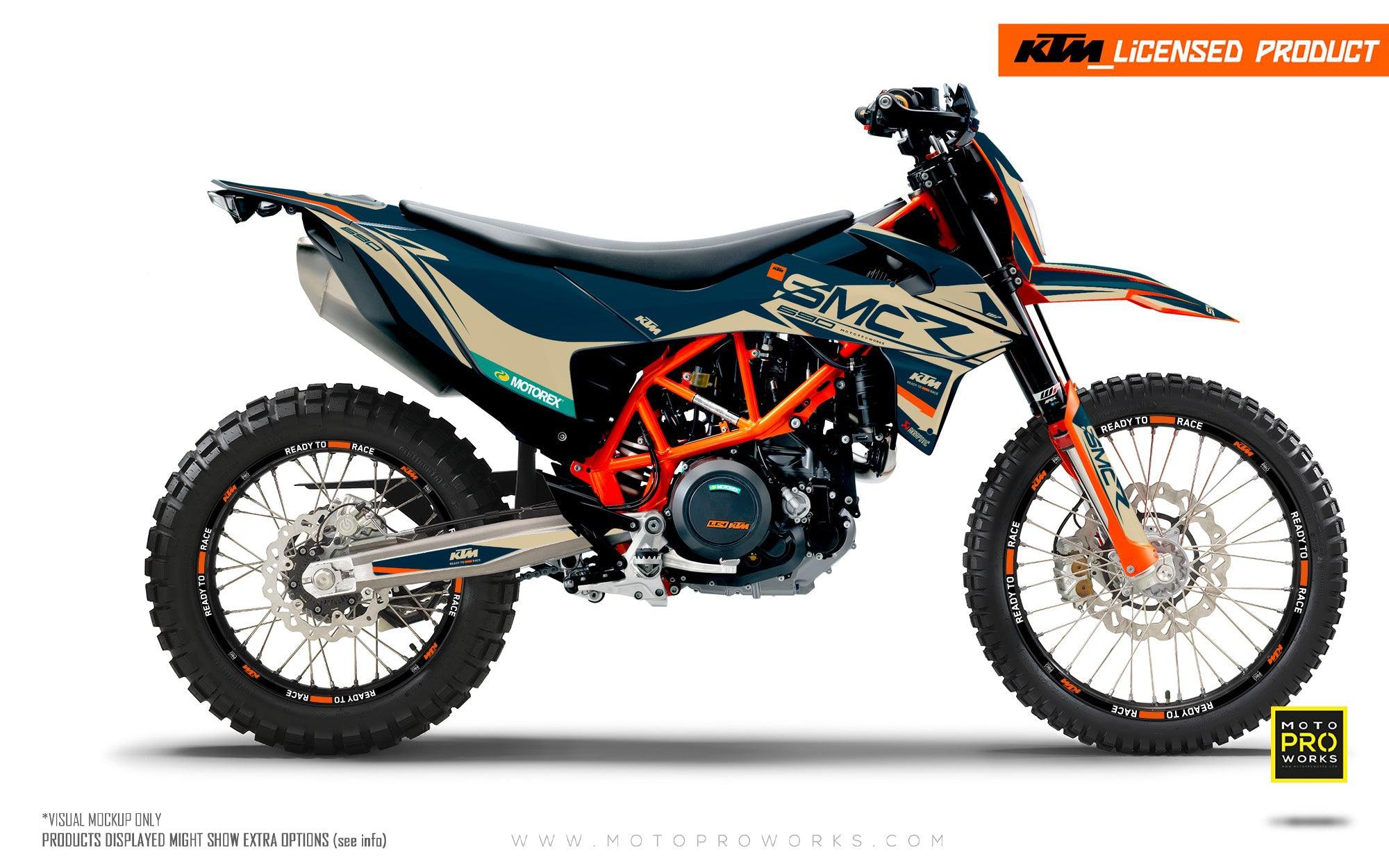 KTM 690 Enduro GRAPHICS - "Racer" (Sand) - MotoProWorks