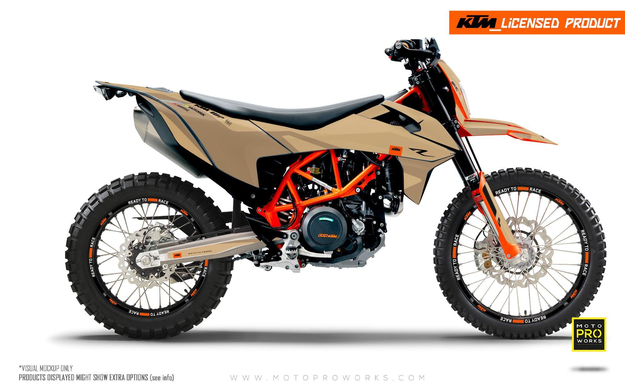 KTM 690 Enduro GRAPHICS - "Carera" (Sand) - MotoProWorks